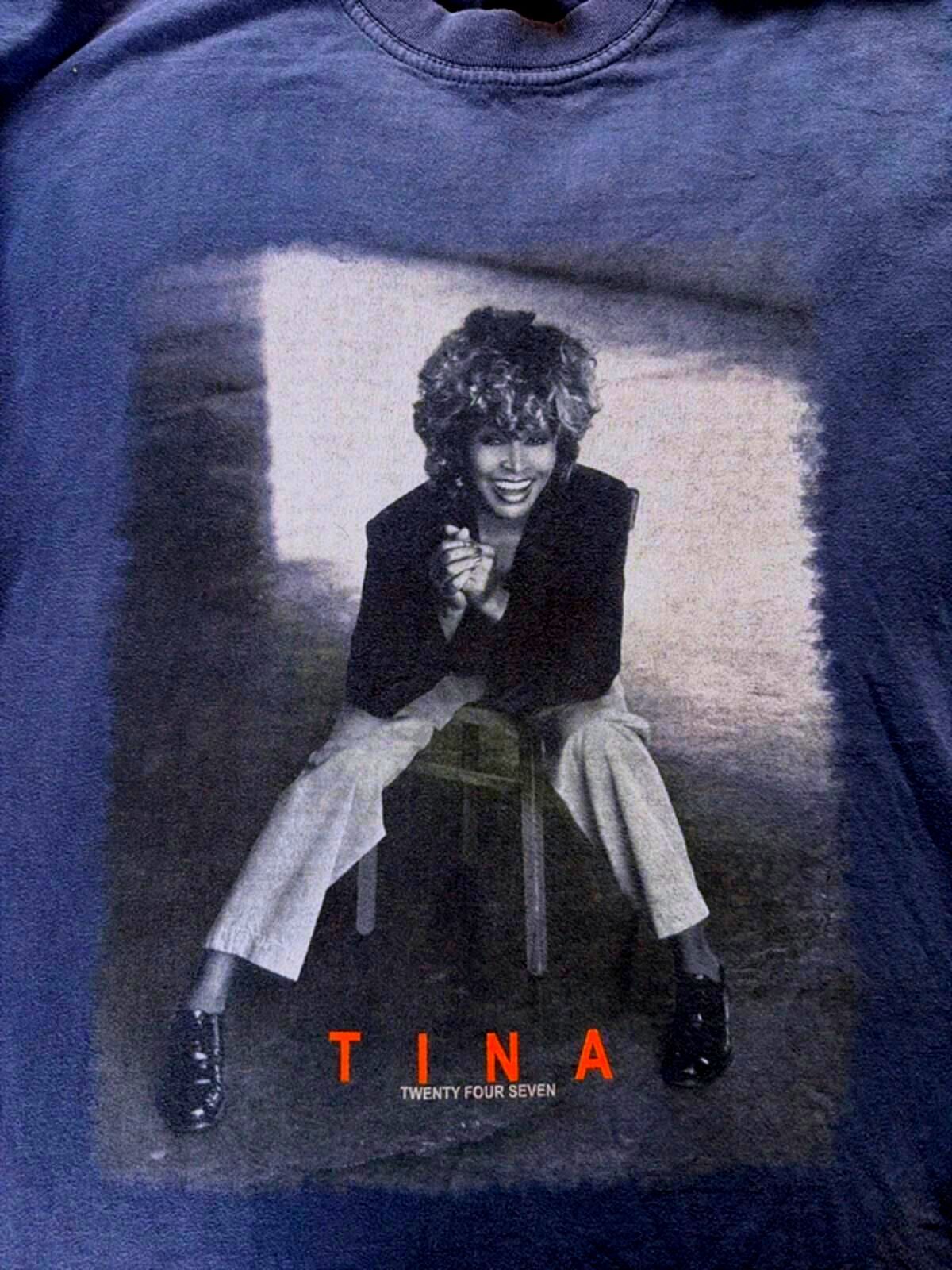 Tina Turner Vintage 2000 Tour T-shirt In Navy - Medium - 3354
