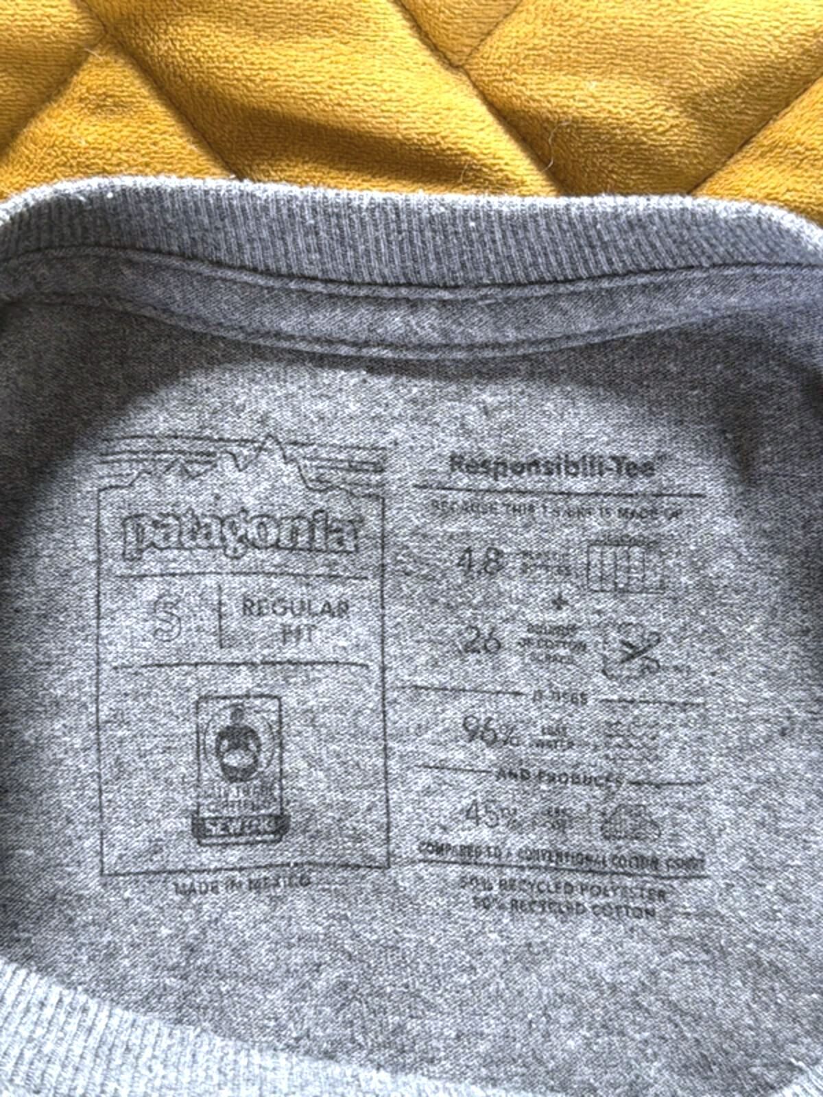 Men’s Patagonia Crew Neck Printed T-shirt In Grey - Small - 3382