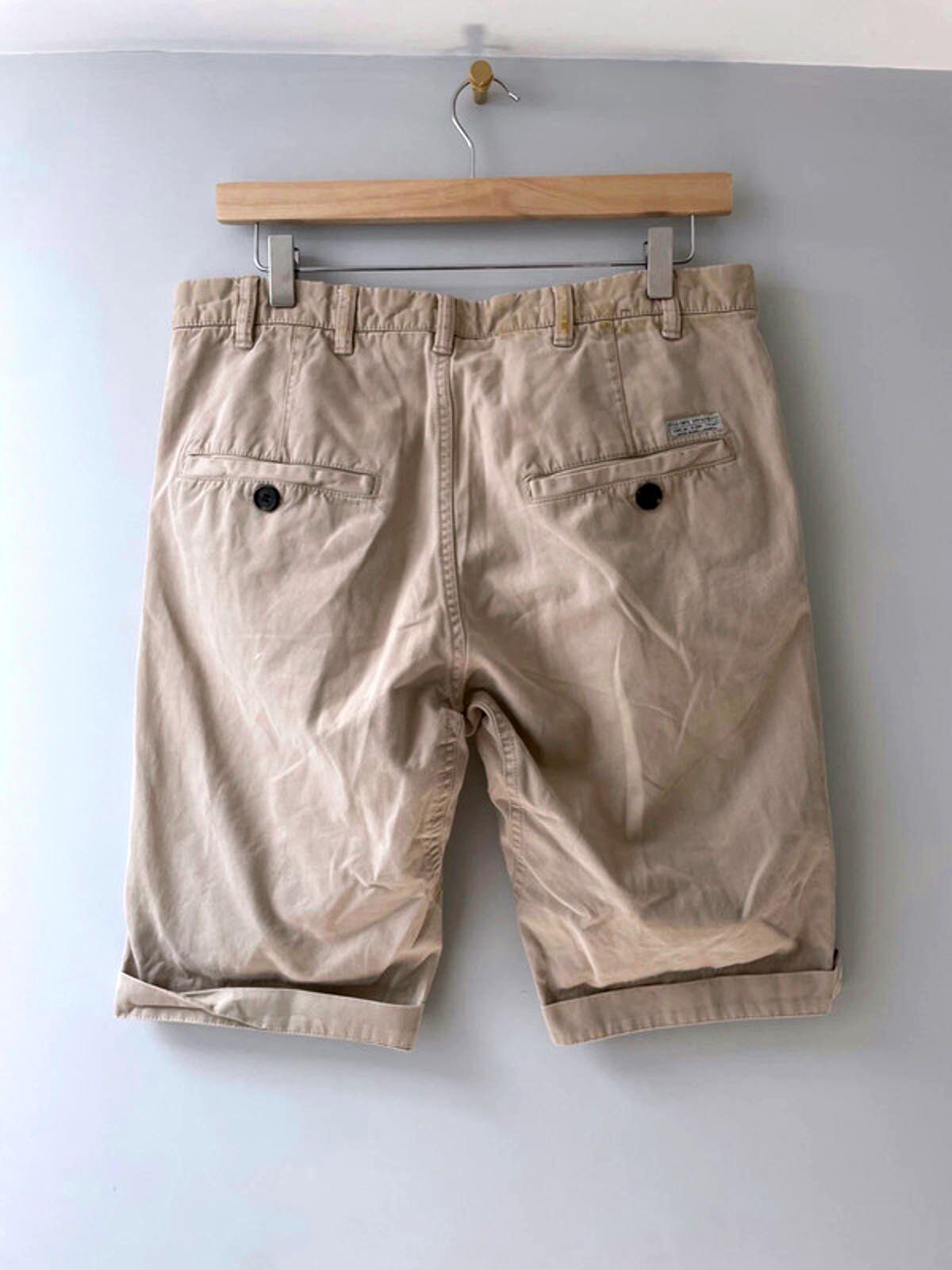 Men’s Allsaints Premium Classic Chino Shorts In Beige - W30 - 1665