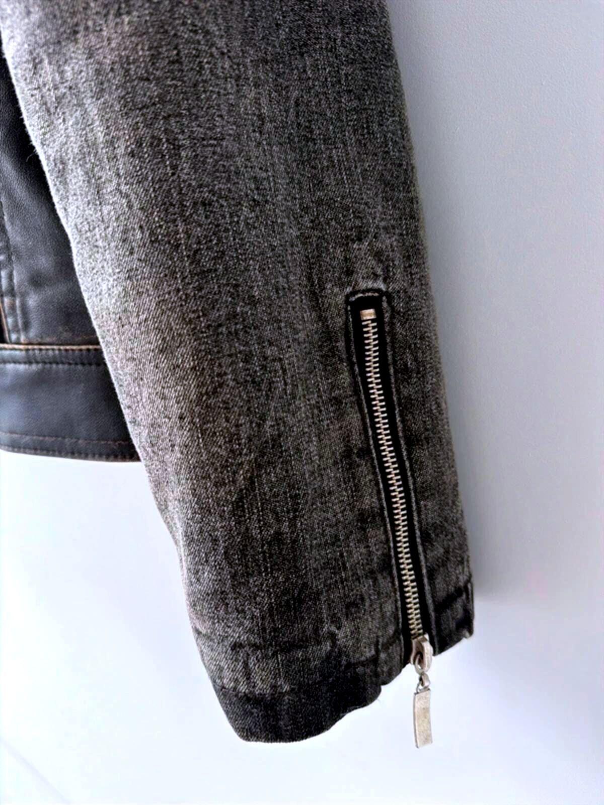 Men’s Diesel Biker Jacket In Washed Black Colour - XXLarge - 3551