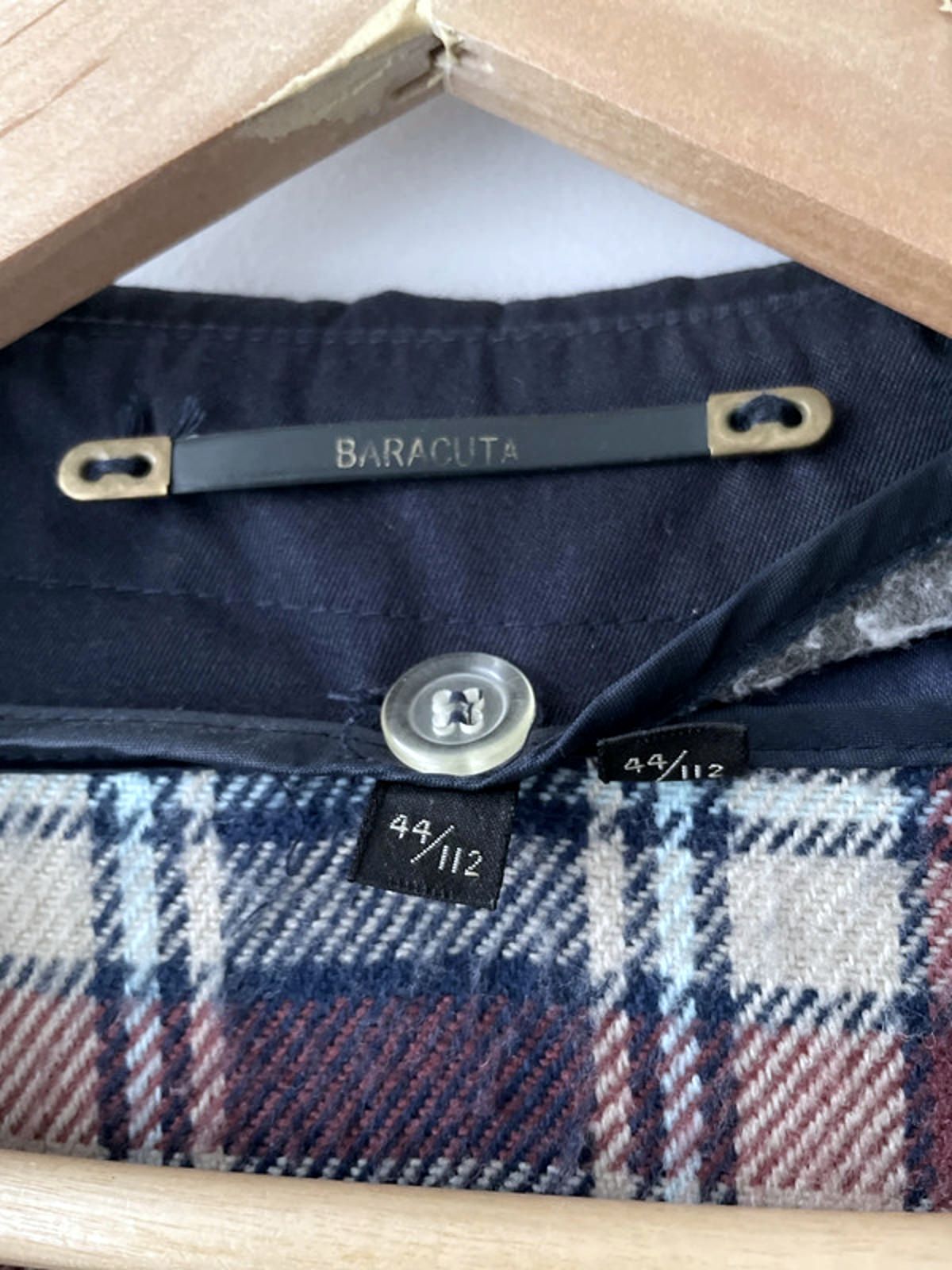 Men’s Baracuta Premium Belted Trench Coat In Navy Blue - Xlarge - 2650