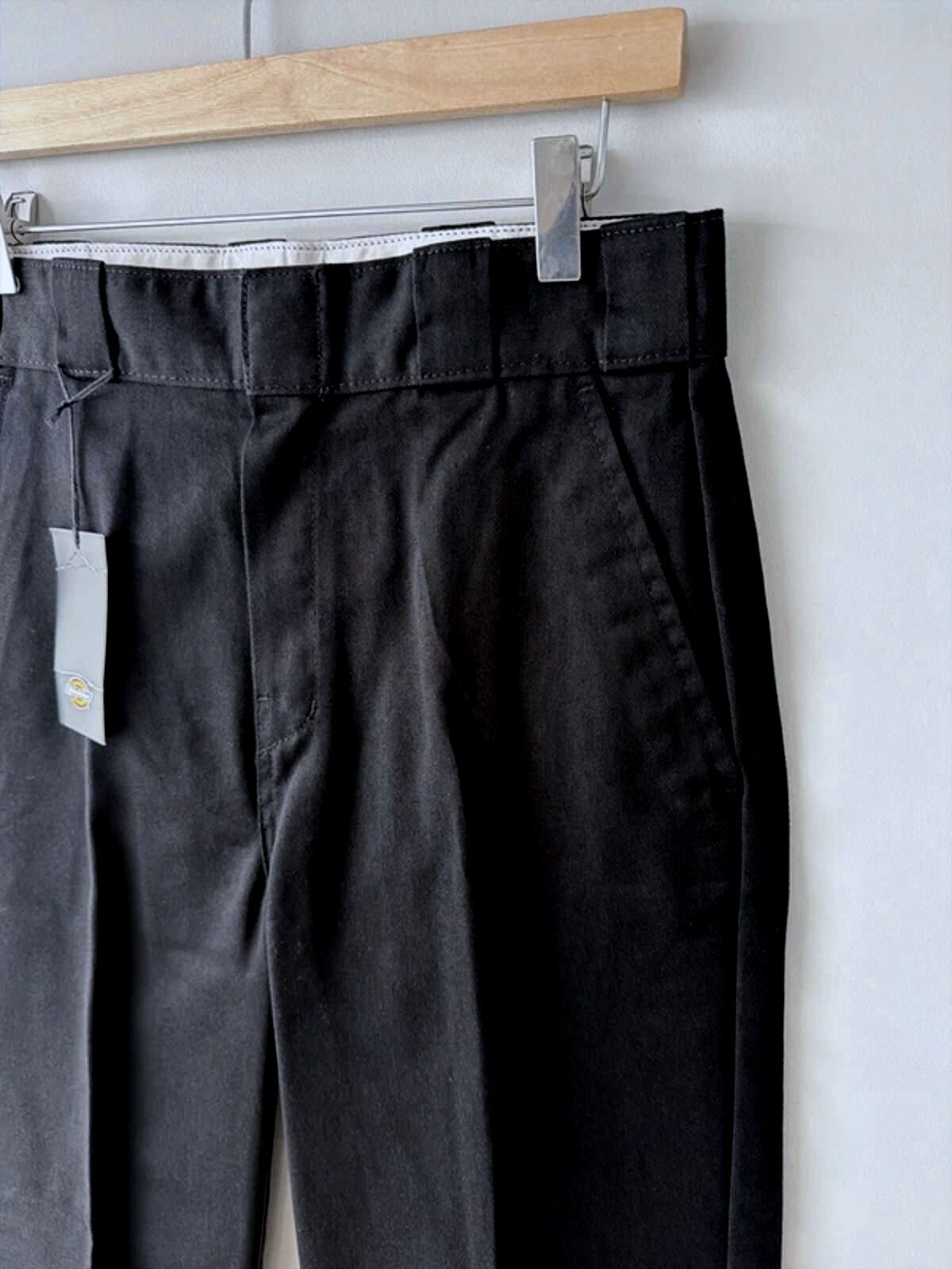 Women’s Dickies Elizaville Straight Leg Chino Trouser In Black - W28/L29 - 3376