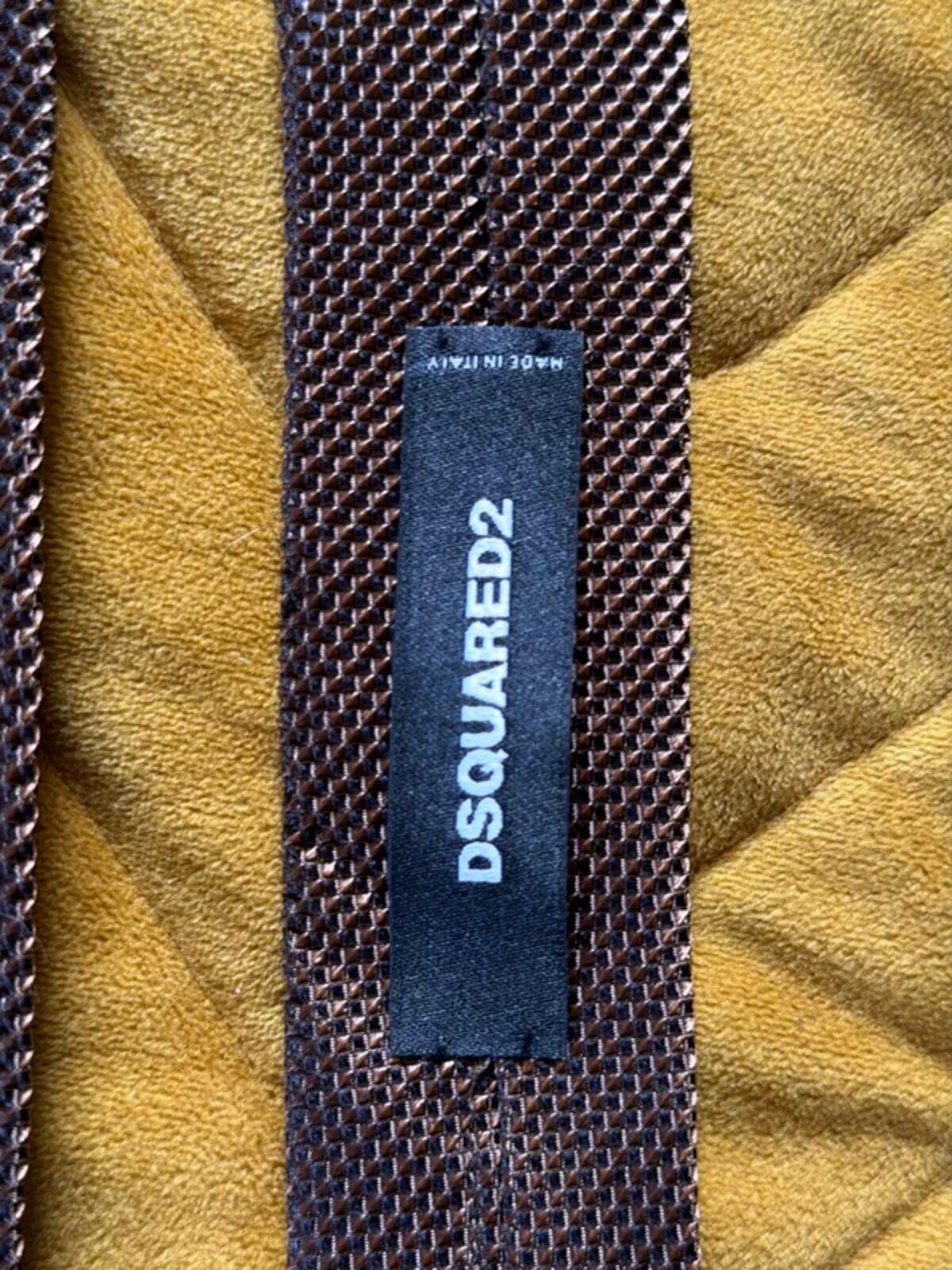 Dsquared2 Premium 100% Silk Tie Made In Italy - 3330