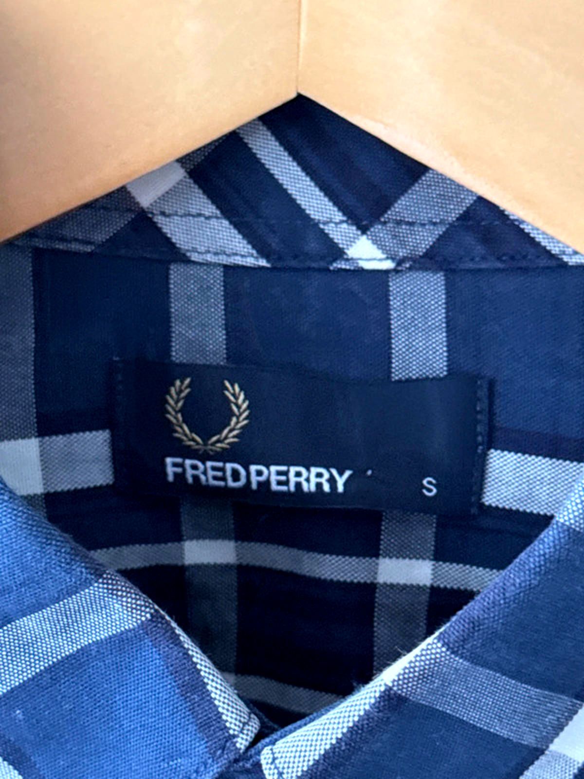 Men’s Fred Perry Check Oxford Shirt With Chest Pocket - Small - 0884