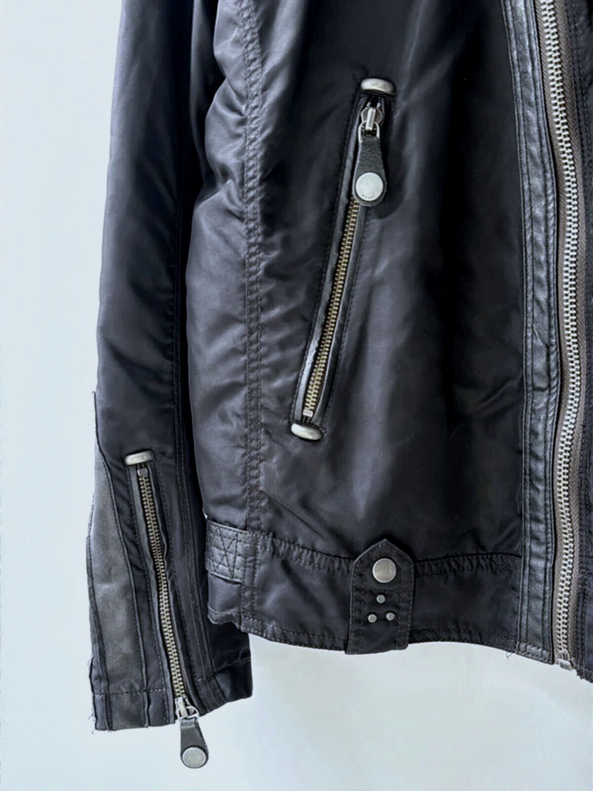 Mens Diesel FLA Speed King Daytona Vintage Biker Jacket In Black - Large - 3550