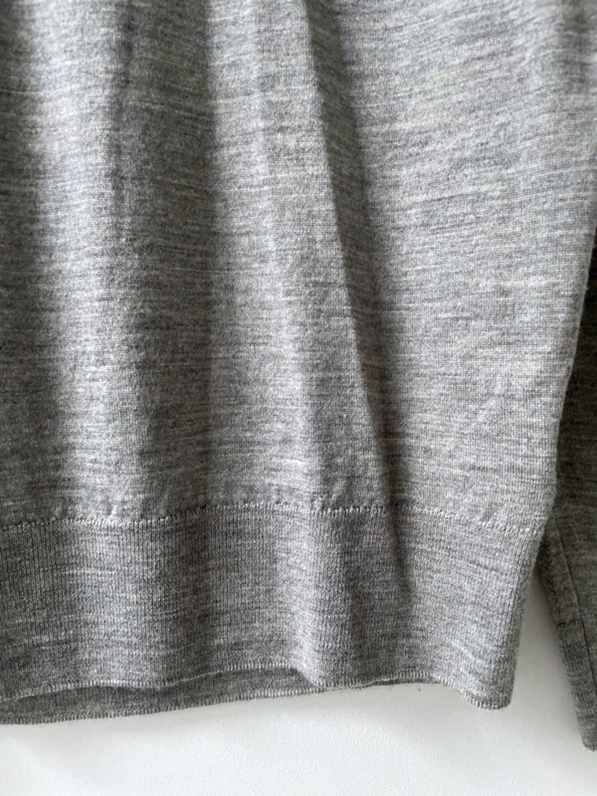Men’s John Smedley Made In England Wool Roll Neck Jumper In Grey - Medium - 2288