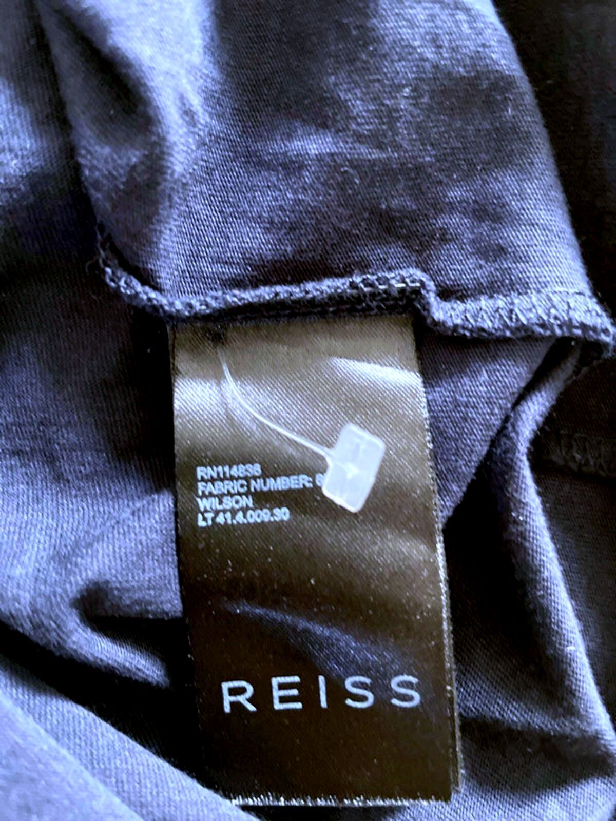 Men’s Reiss Premium Soft Touch Polo Top In Navy - Small - 1728