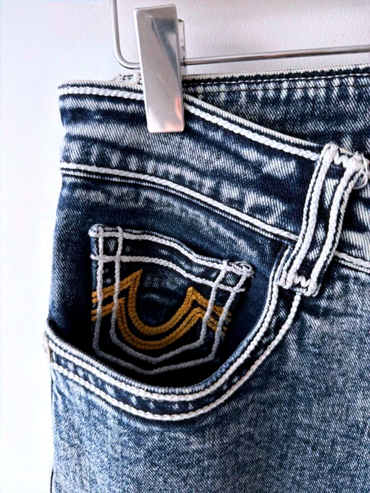 Women’s True Religion Made In The U.S.A Slim Fit Jeans In Blue - W32/L28 - 3319