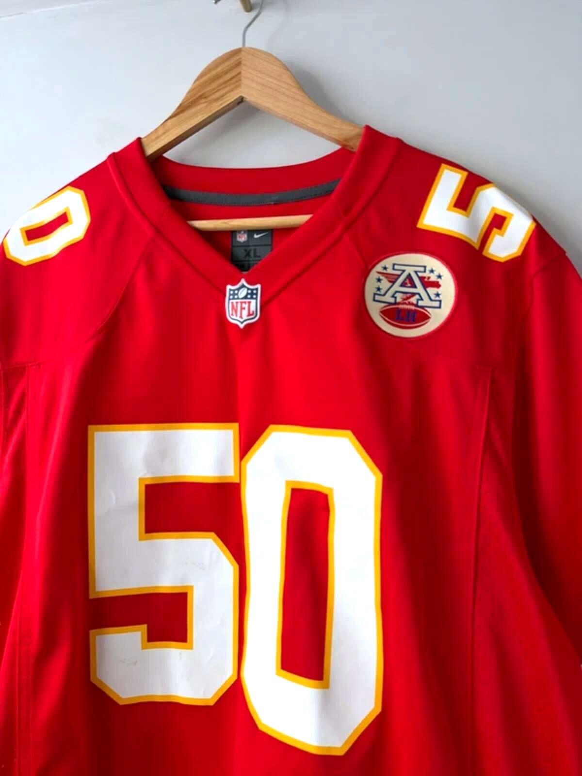 Men’s NFL Kansas City Chiefs Justin Houston American Football Shirt -XLarge-3457