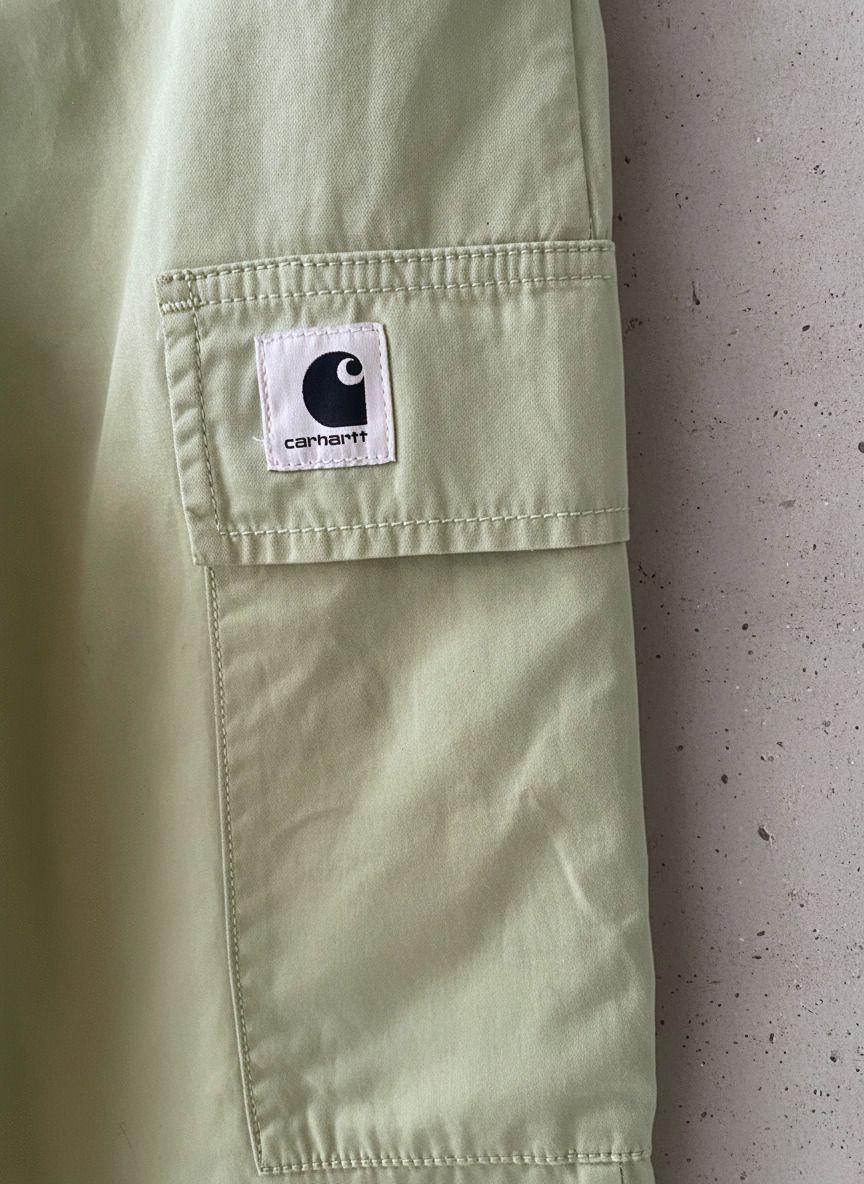 Women’s Carhartt W Kingston Cargo Trousers In Green - W26/L29 - 2961