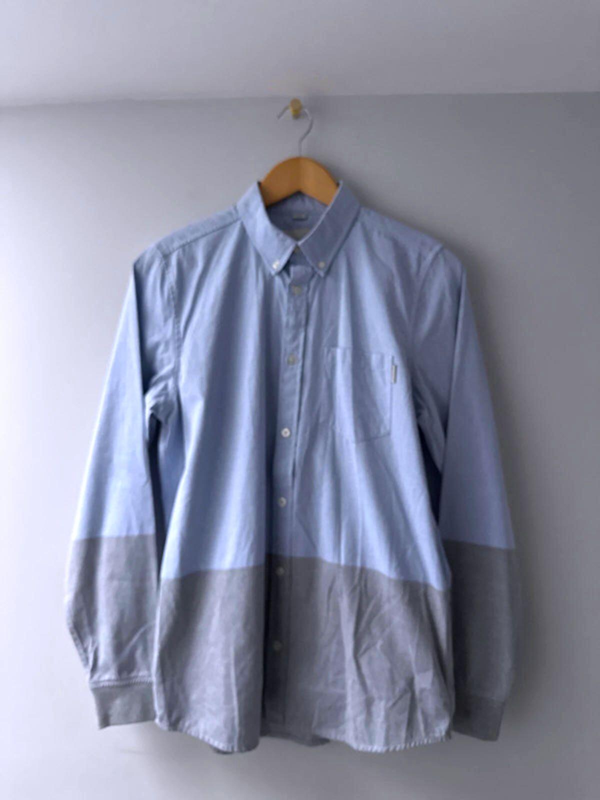 Men’s Carhartt slim fit long sleeve turner oxford shirt in blue - Medium - 0283