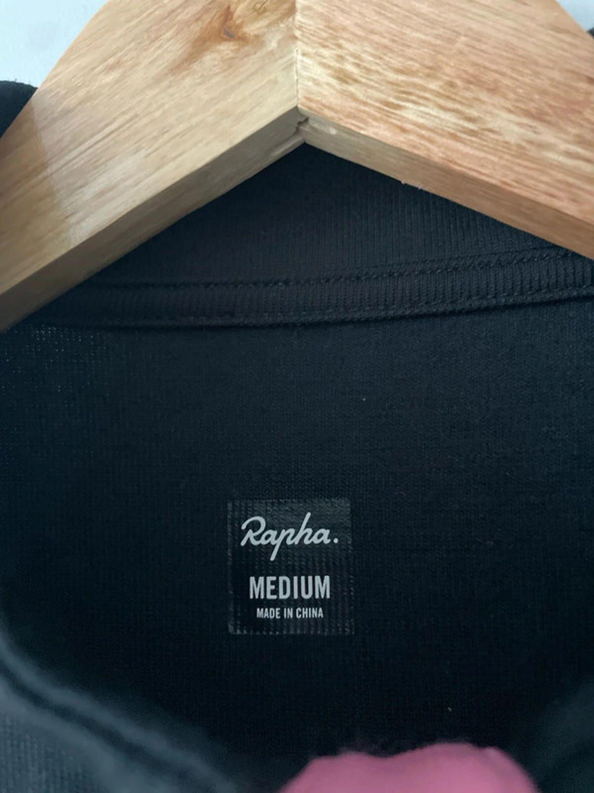 Men’s Rapha Premium Merino Wool Cycling Jersey Top In Black - Medium - 2846