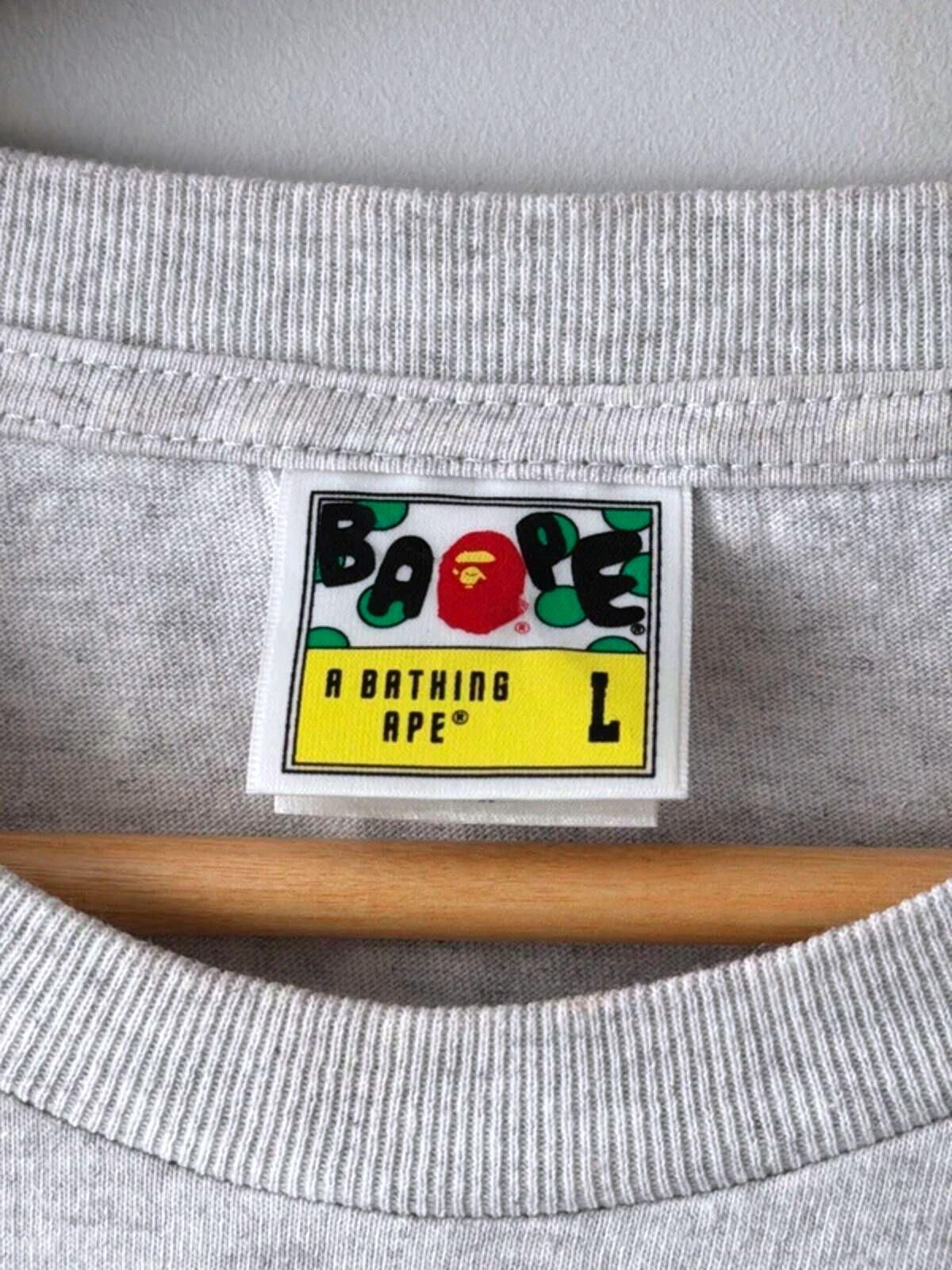 Men’s A Bathing Ape Bape Came Collage Crew Neck T-shirt - Large - 3417