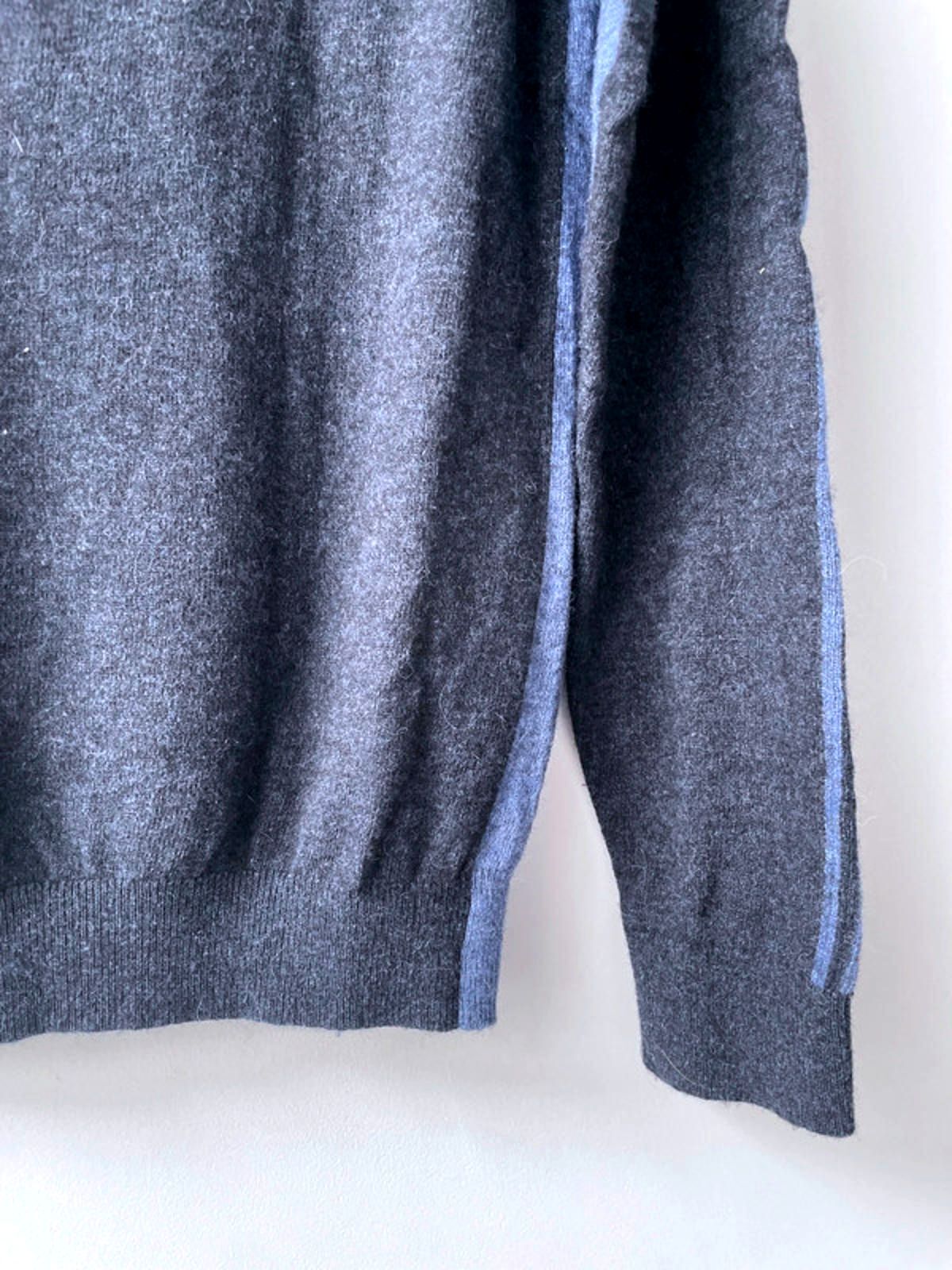 Men’s Reiss Wool Blend Knitted Long Sleeve Polo Top In Navy - Small - 1578