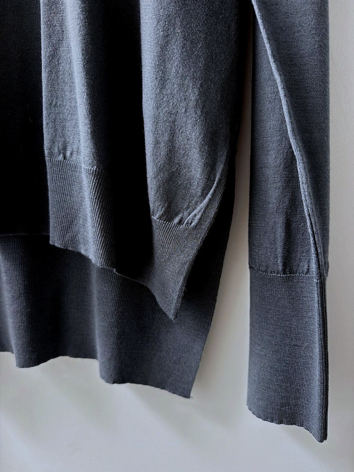 Womens John Smedley Oversized Fit Merino Wool Turtleneck Jumper - Medium - 3718l
