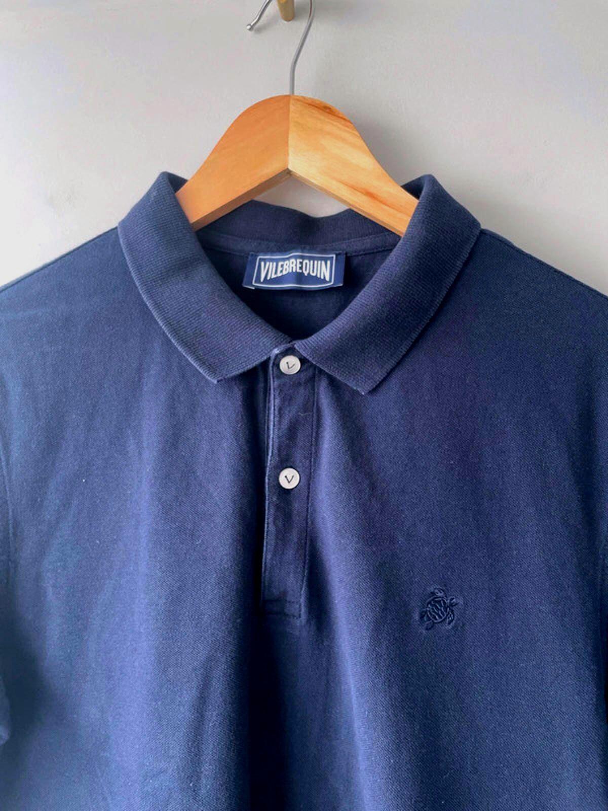 Men’s Vilebrequin Premium Classic Polo Top In Navy - Small - 1228