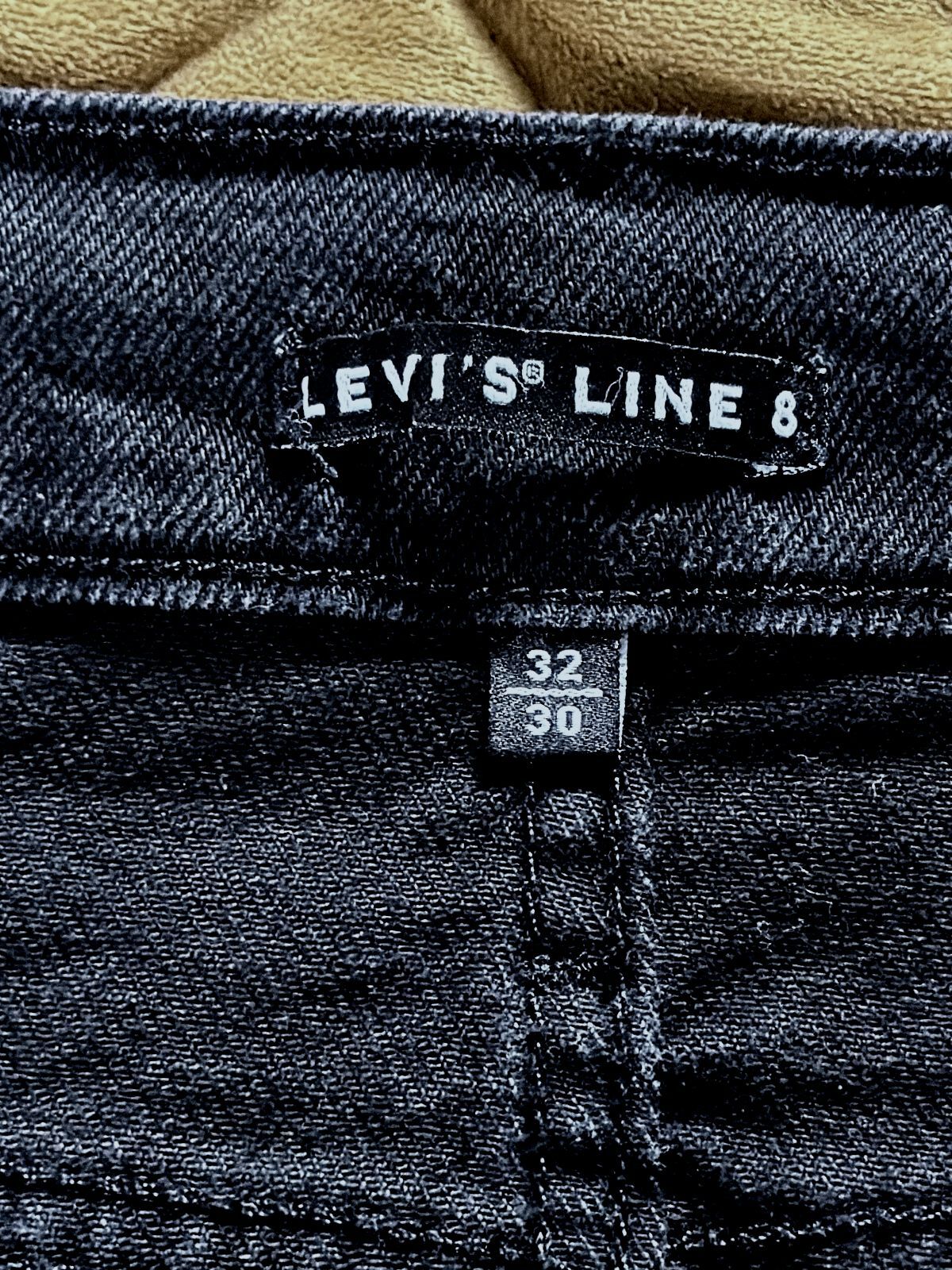 Men’s Levi's Premium Line 8 Slim Fit Jeans With Stretch In Black -W32/L30 - 3756