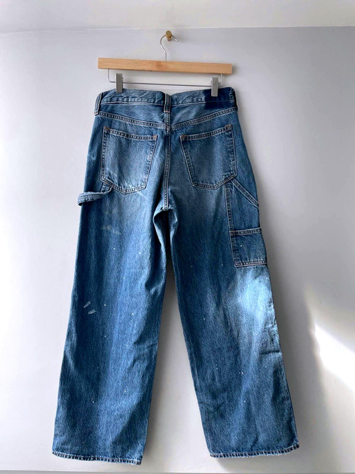 Women’s Abercrombie & Fitch Baggy Fit Cargo Jeans In Navy - W26/L30 - 2251