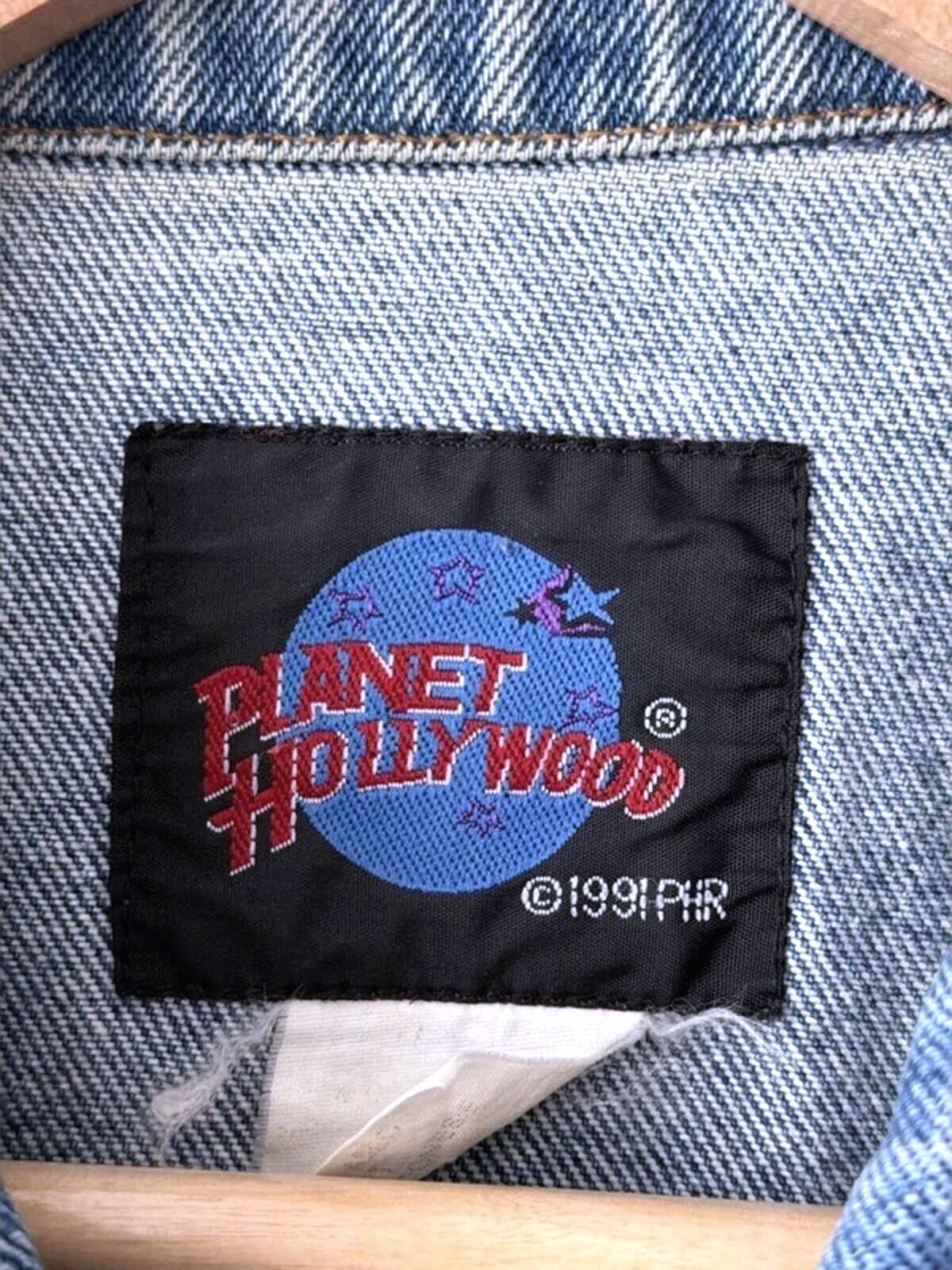 Men’s Planet Hollywood 90's Vintage Oversized Fit Denim Jacket In Navy - Large - 3384
