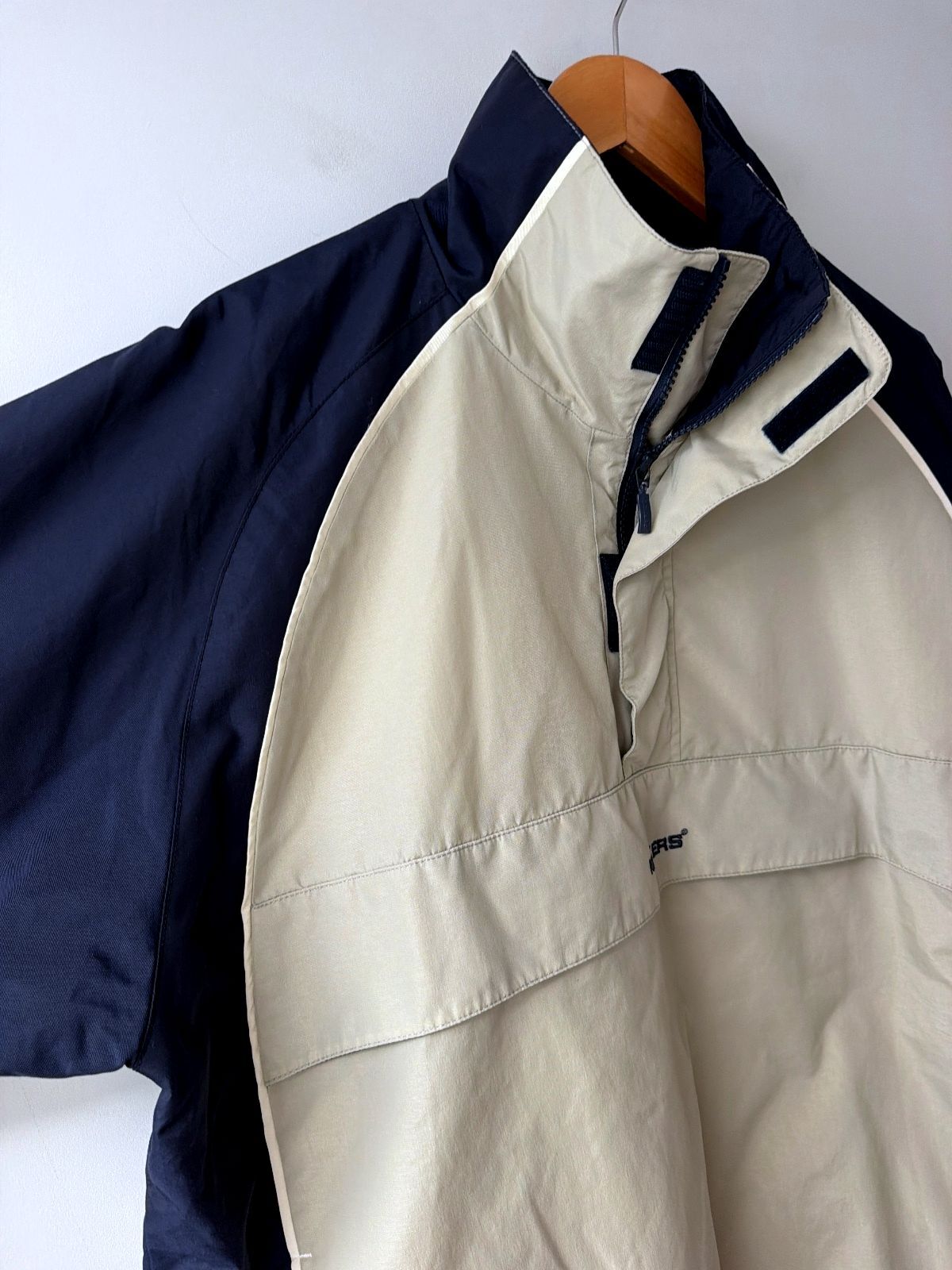 Men’s Kickers Vintage Oversized Nylon Windbreaker Jacket In Navy - Large - 3767