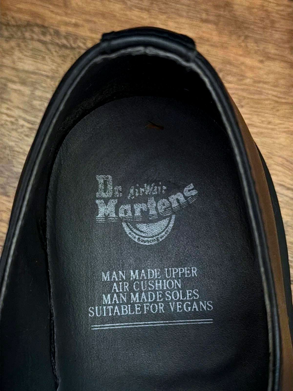 Women’s Dr Martens Vegan Upper Chunky Sole Derby Shoes In Black - Uk6 - 3285