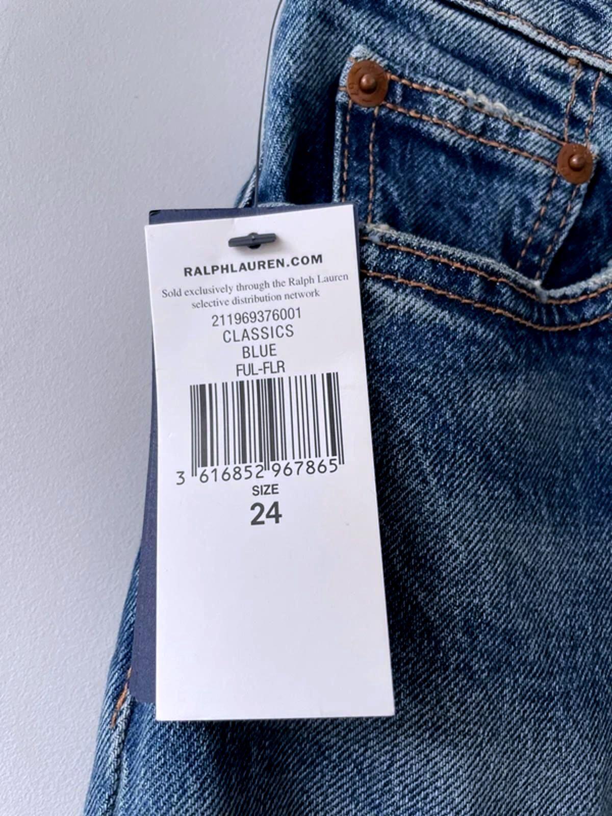 Women’s Ralph Lauren Classic Fit Jeans In Navy Blue - W24/L33 - 3074