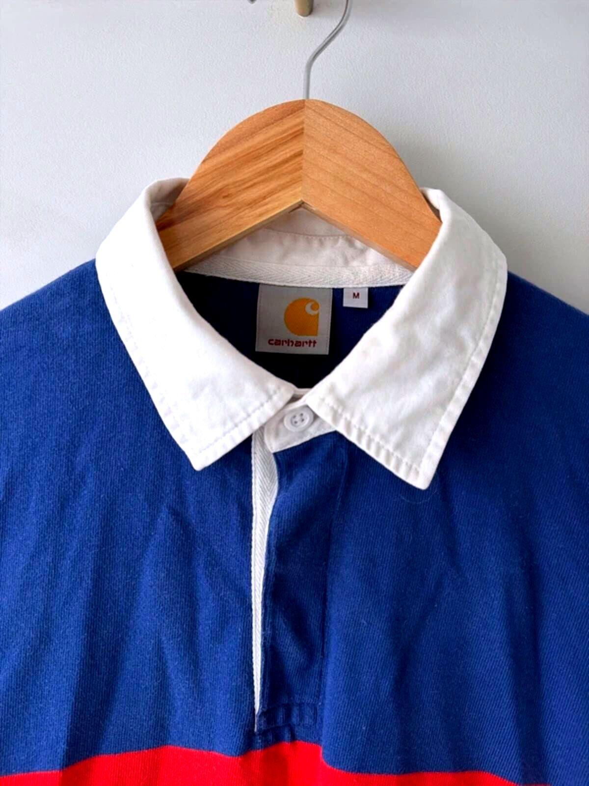 Men’s Carhartt Stripped Long Sleeve Rugby Polo Top - Medium - 3314