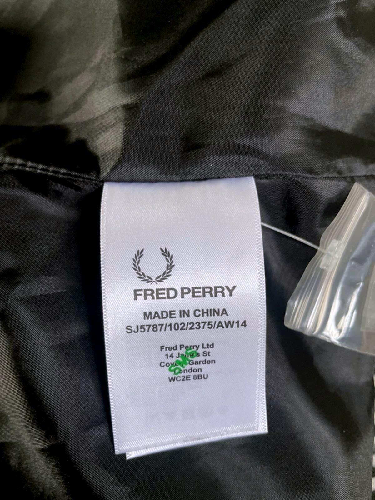 Women’s Fred Perry X Amy Winehouse Wool Herringbone Jacket in Black - UK10 -2990