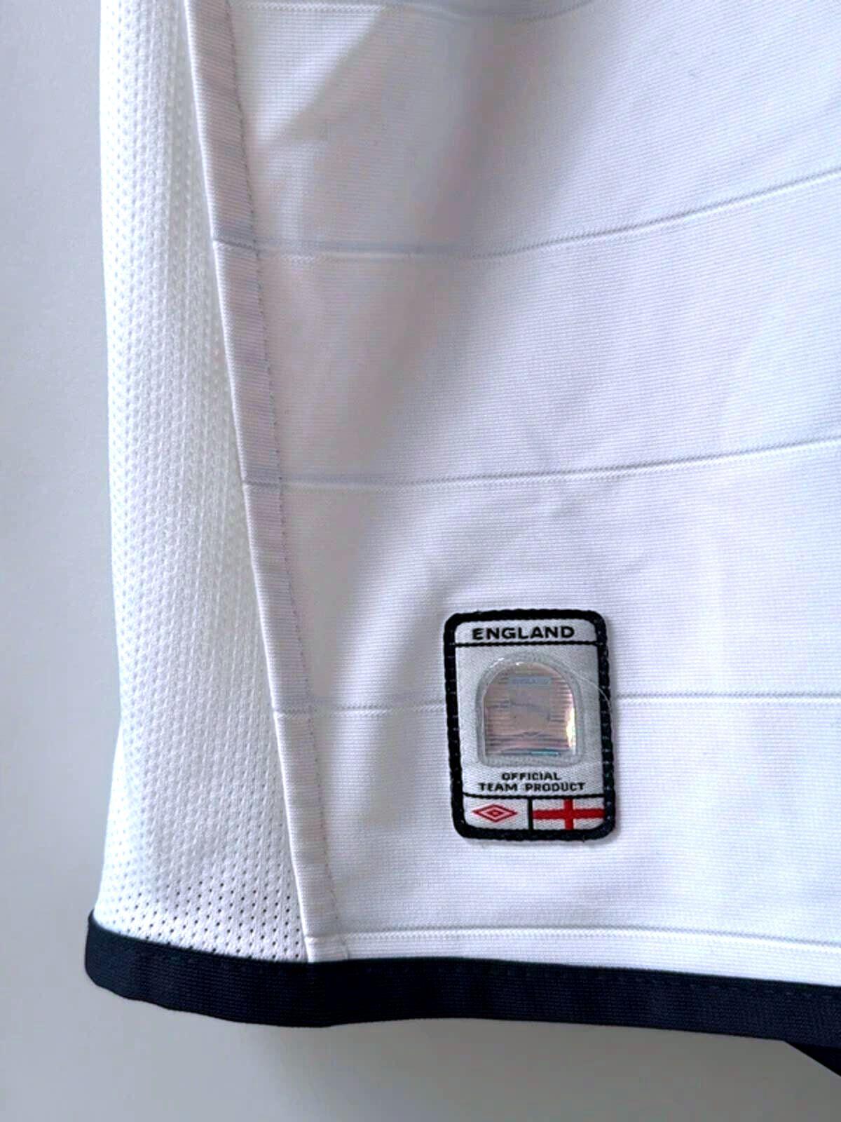 Mens England 2003/05 Reversible Home Football Shirt Top  - Small - 3548