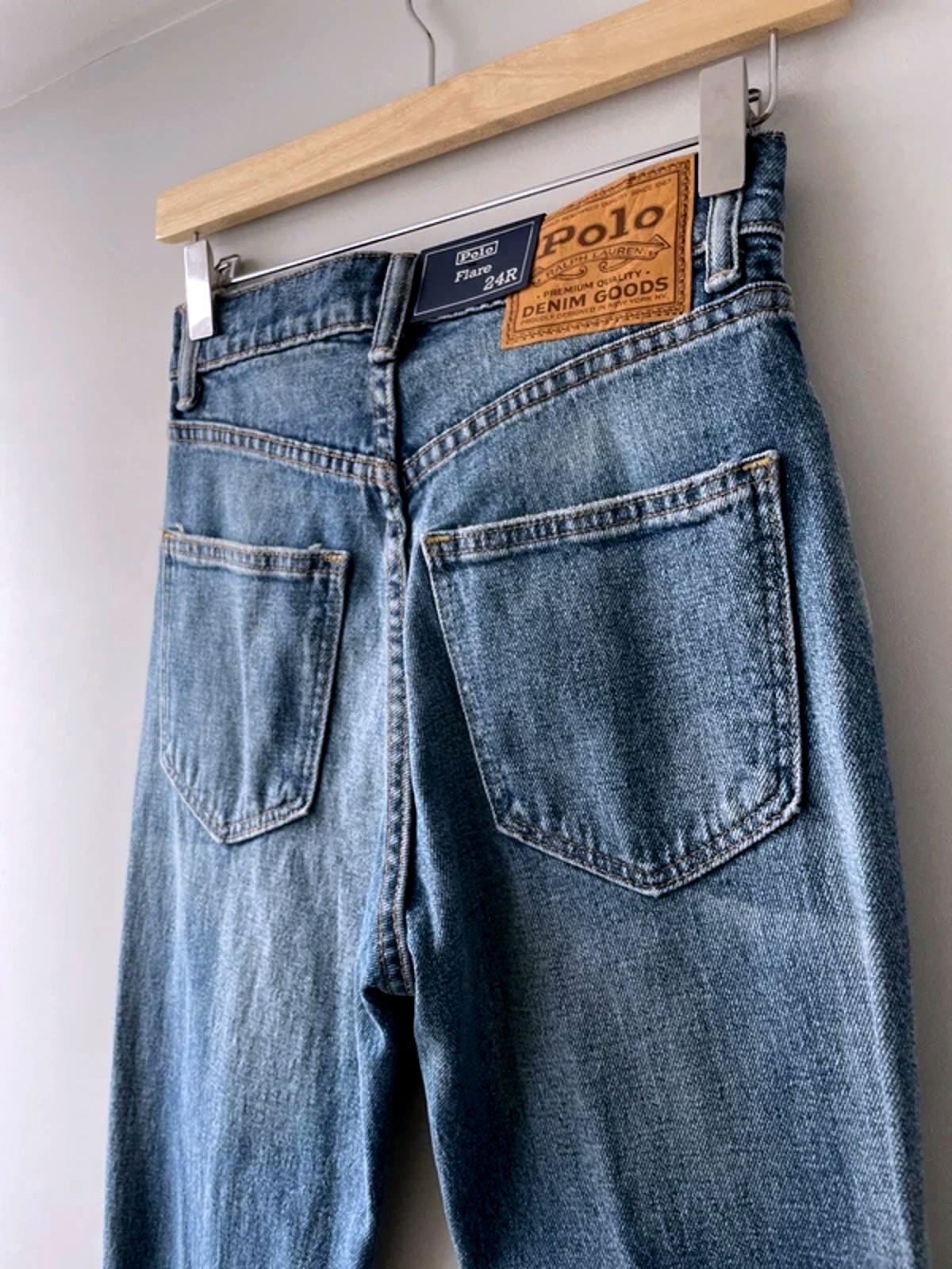 Women’s Ralph Lauren Regular Fit Flared Jeans In Navy Blue - W24/L34 - 3075