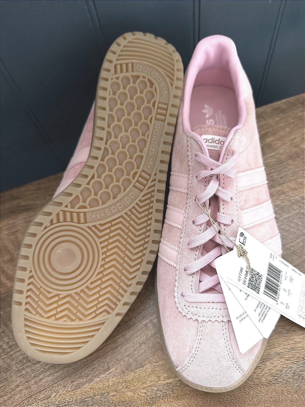 Men’s Adidas Bermuda Suede Trainers In Pink - Uk9 - 3620
