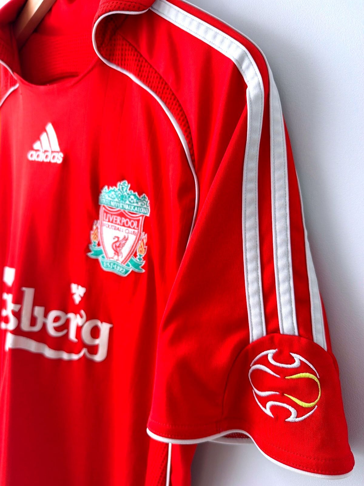 Men's Liverpool FC 2006/08 Season Home Football Shirt Jersey - Small -3601