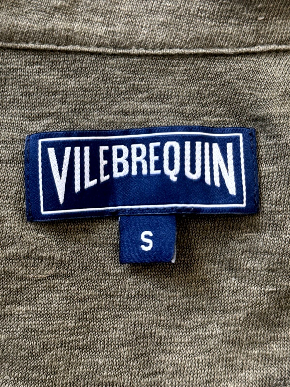 Men’s Vilebrequin Premium Linen Polo Top In Khaki - Small  -1340