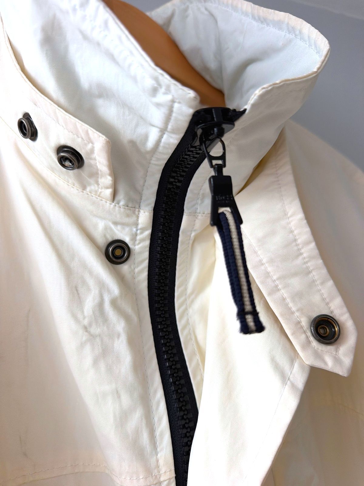 Men’s Hugo BOSS Sport Vintage Lightweight Jacket Coat In Cream - XLarge - 3667
