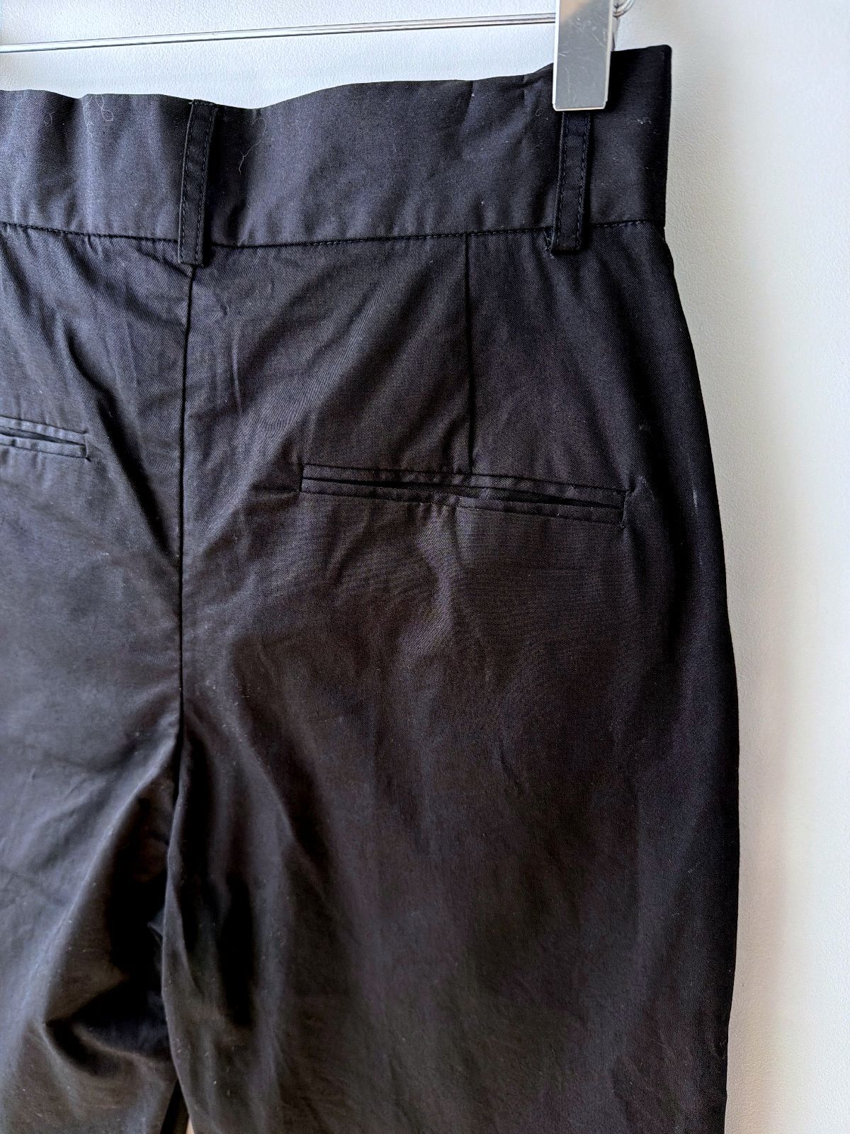 Women’s Omnes High Waist Straight Leg Pleated Trousers In Black - W27/L29 - 3572