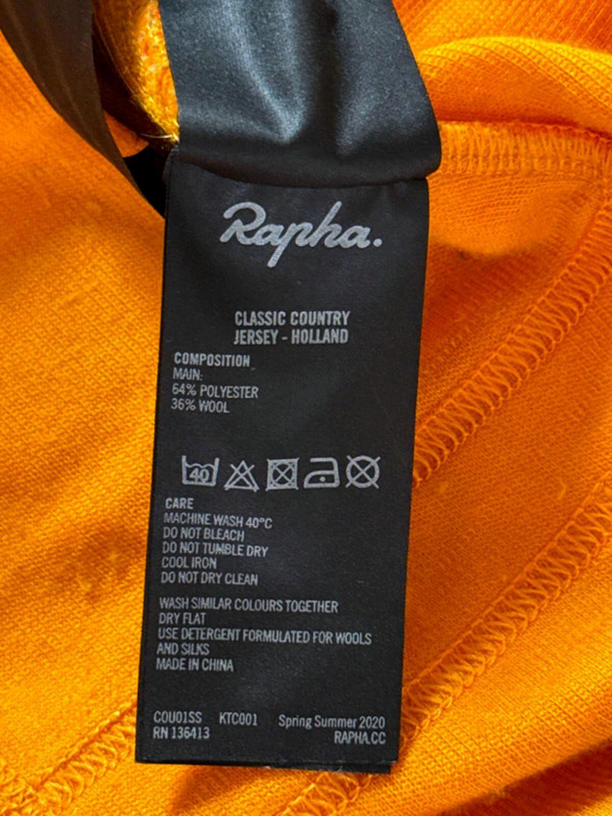 Men’s Rapha Limited Edition 70 Holland Cycling Jersey Top - Small - 1964