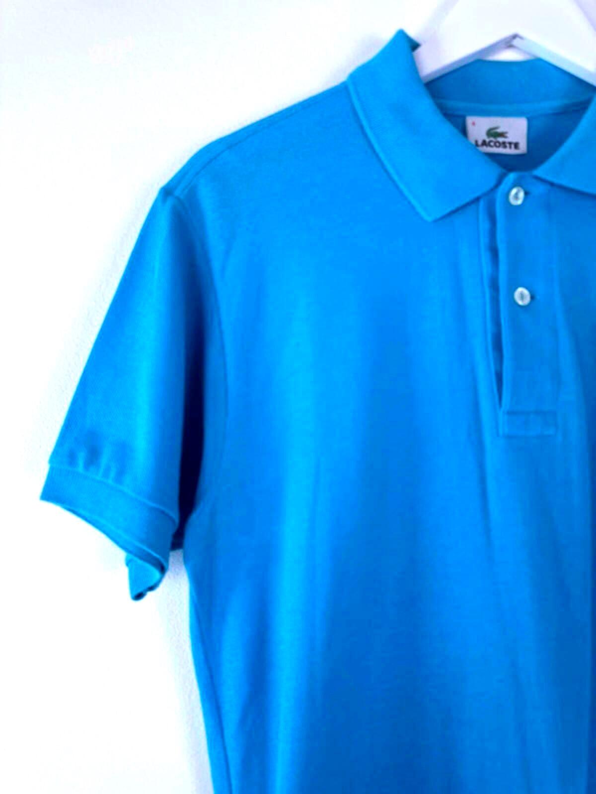 Men’s Lacoste Premium Polo Top In Blue - Medium - 1358