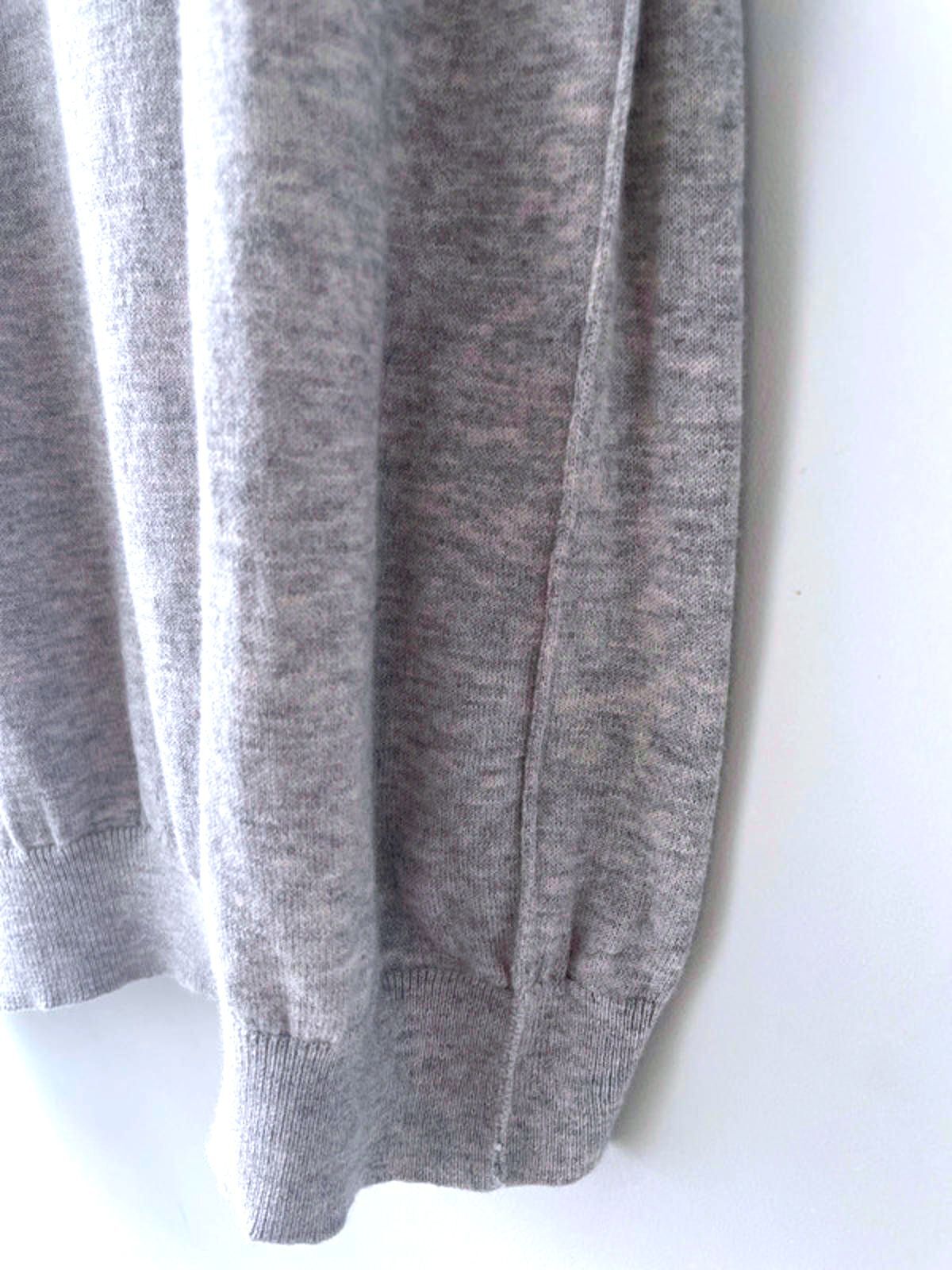 Men’s Reiss Premium Wool Blend Knitted Polo Top In Grey - Small - 1674