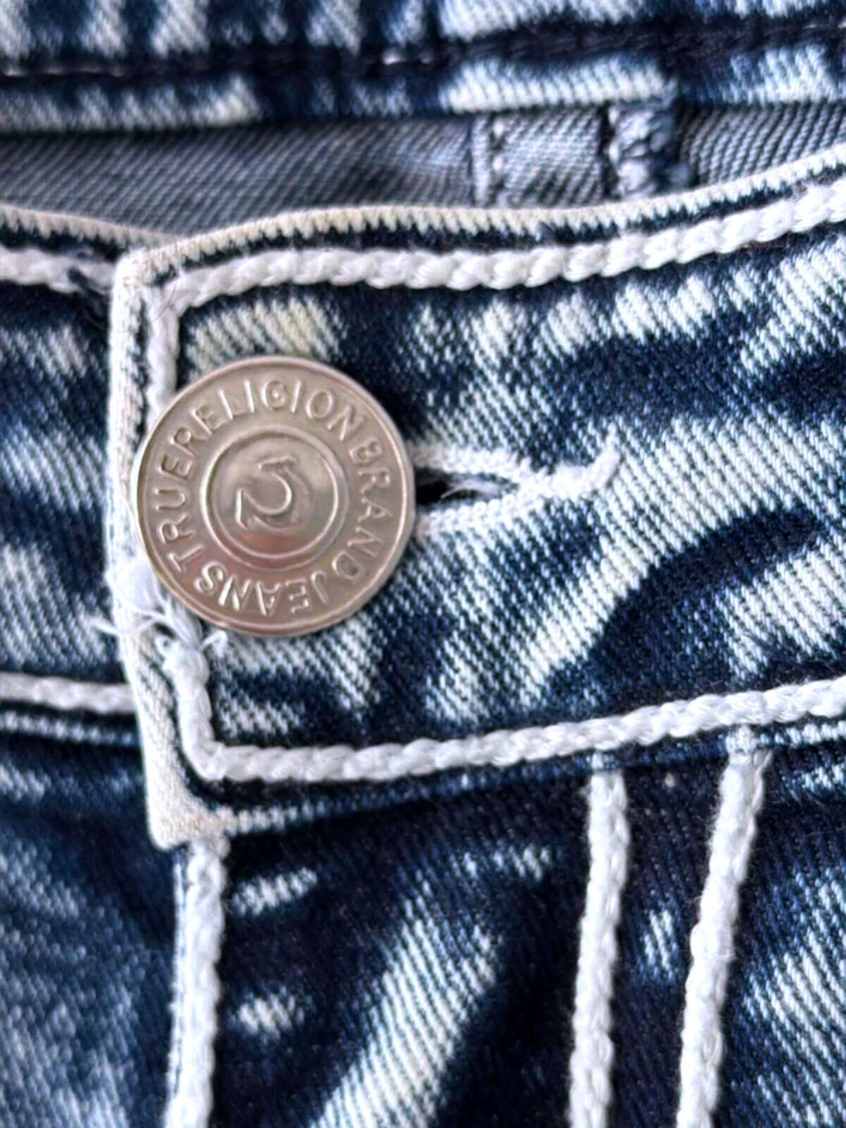 Men's True Religion Made In The U.S.A Slim Fit Jeans In Blue - W32/L28 - 3319