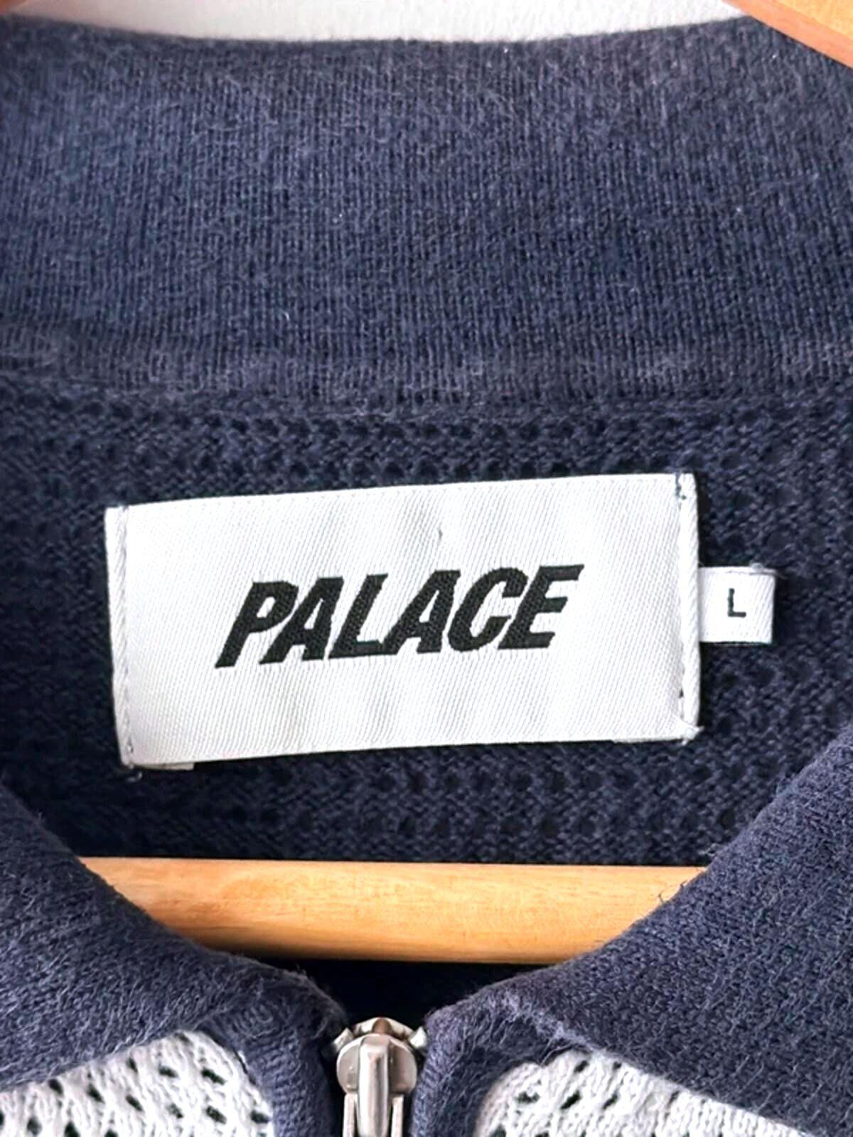 Men’s Palace Tex Knitted Polo Top In Navy - Large - 3397