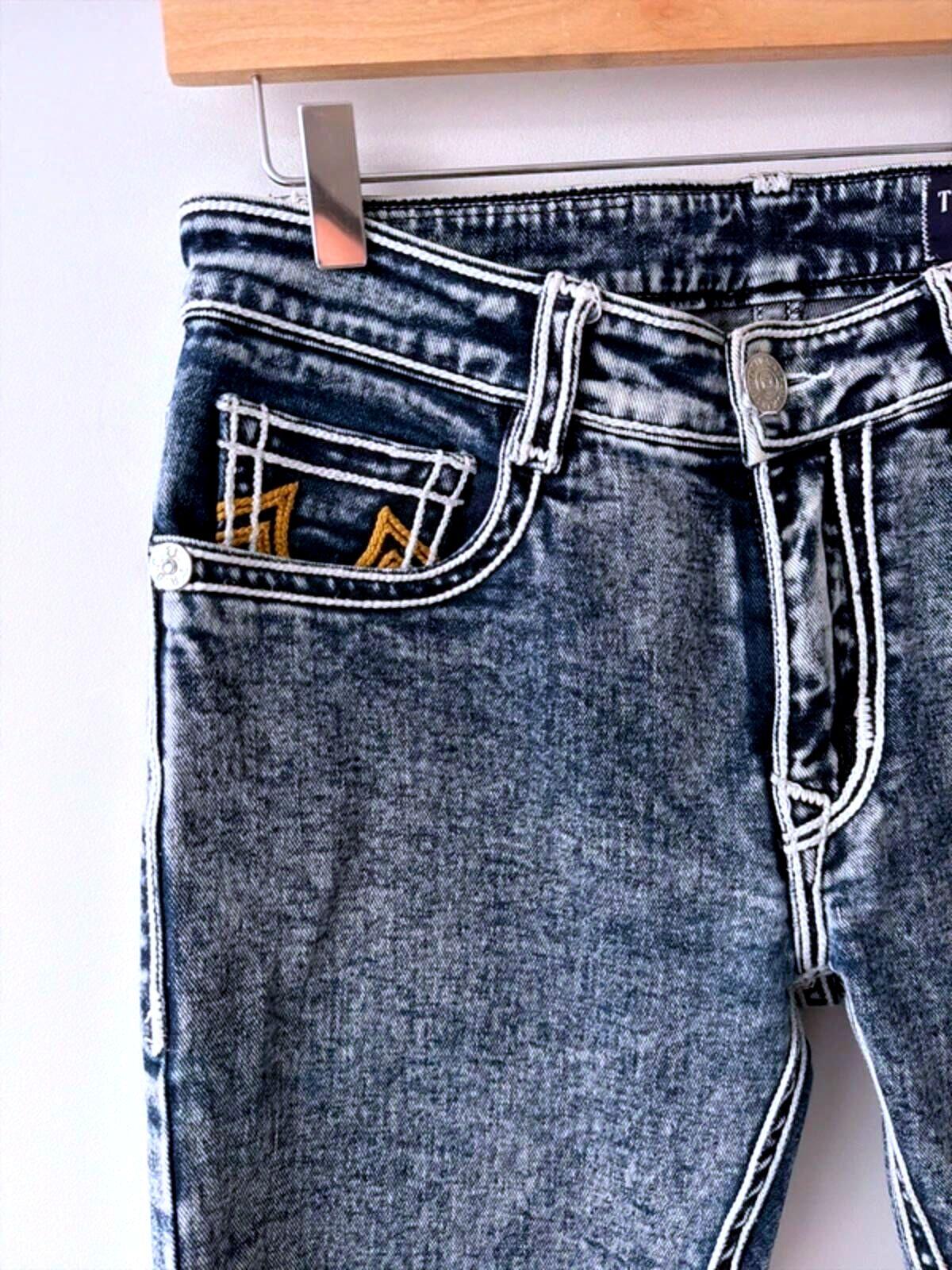 Men's True Religion Made In The U.S.A Slim Fit Jeans In Blue - W32/L28 - 3319