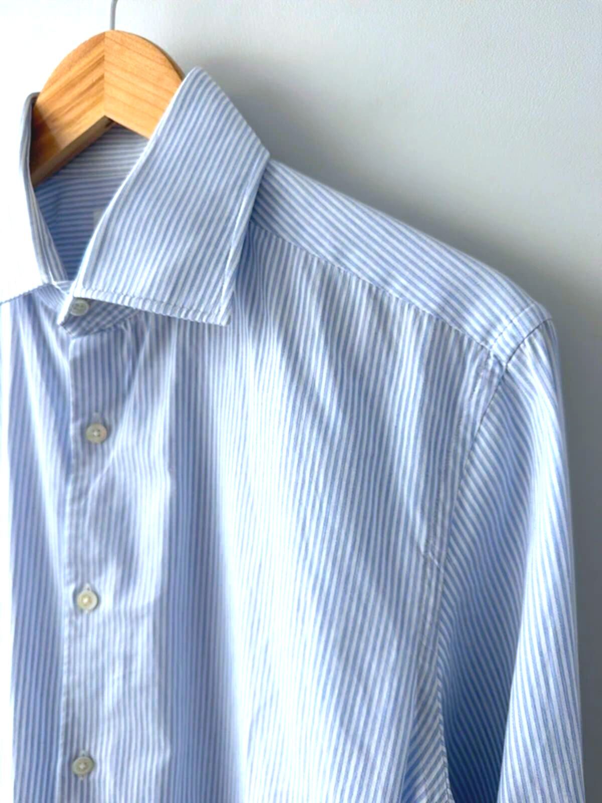 Men’s Reiss Long Sleeve Stripped Shirt In Blue - Large - 3398