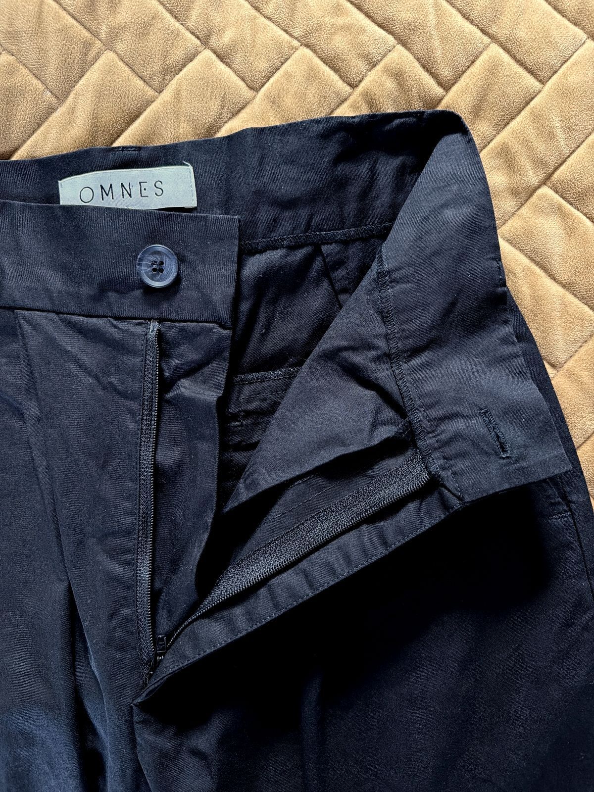 Women’s Omnes High Waist Straight Leg Pleated Trousers In Black - W27/L29 - 3572