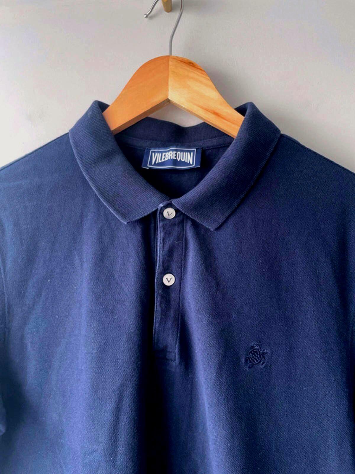 Men’s Vilebrequin Premium Classic Polo Top In Navy - Small - 1228