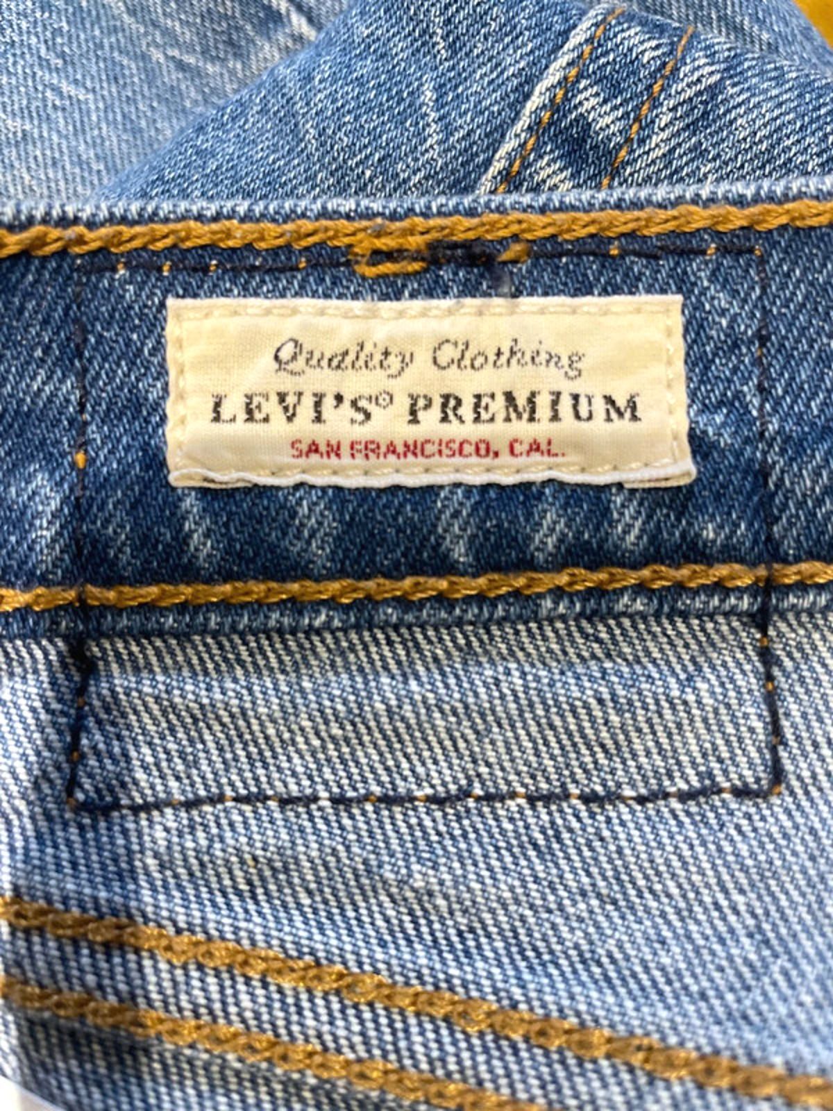 Women’s Levi’s High Waisted Ribcage Crop Boots Fit Jeans In Navy - W27/L27 -2760