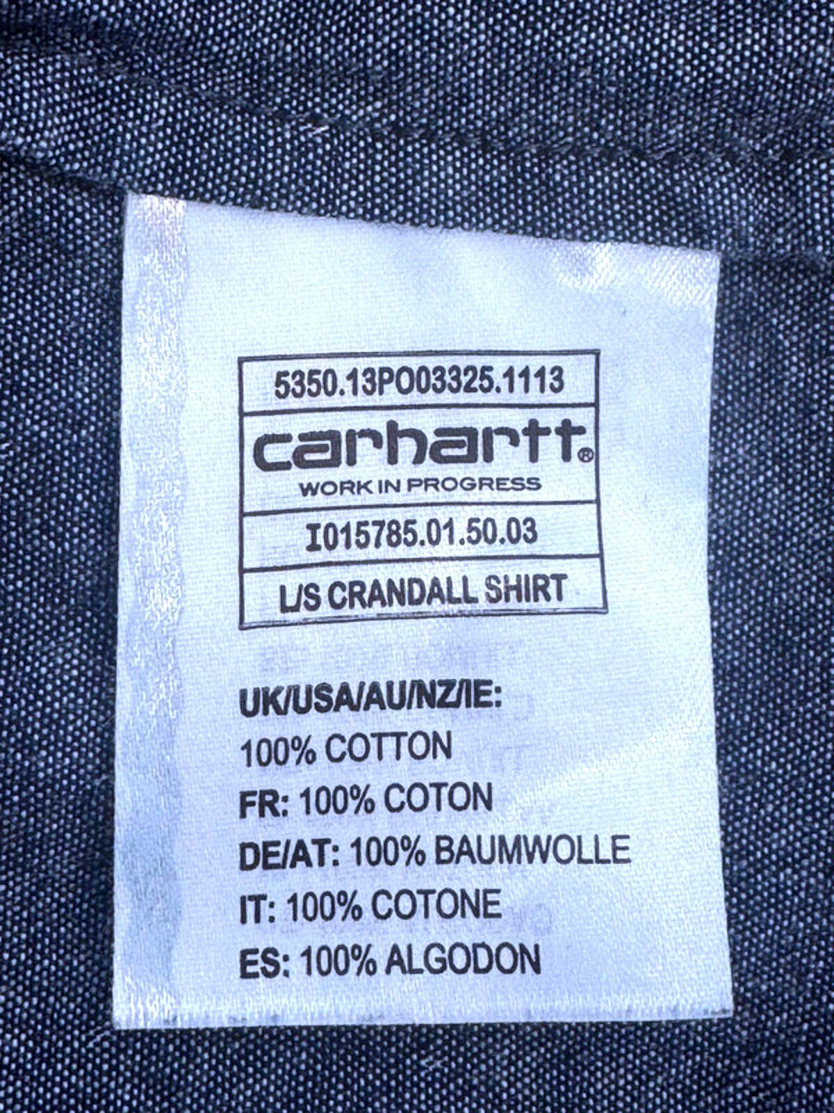 Men’s Carhartt Long Sleeve Oxford Chambray Shirt - Medium -1413