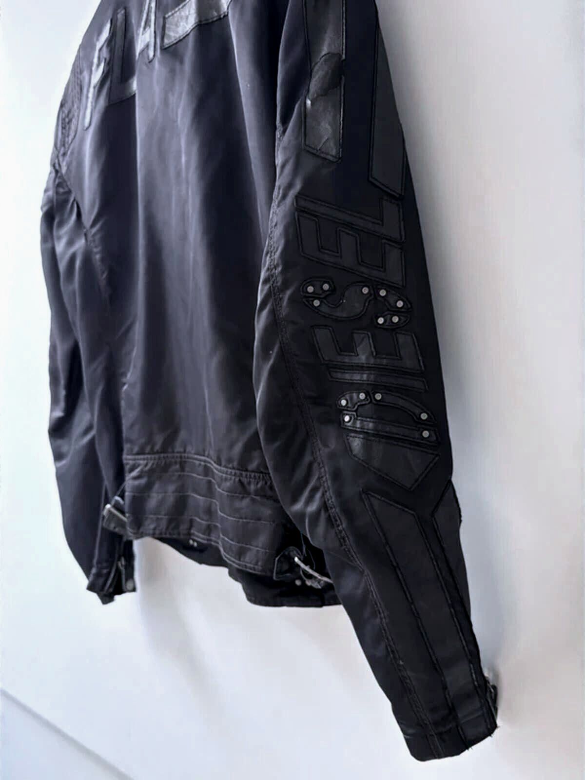 Mens Diesel FLA Speed King Daytona Vintage Biker Jacket In Black - Large - 3550