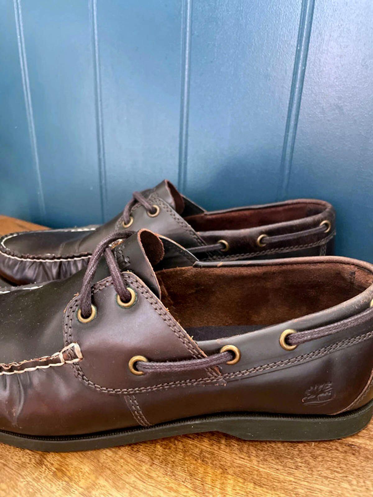 Men’s Timberland Premium Leather Classic Boat Shoes In Brown - UK8 - 1919