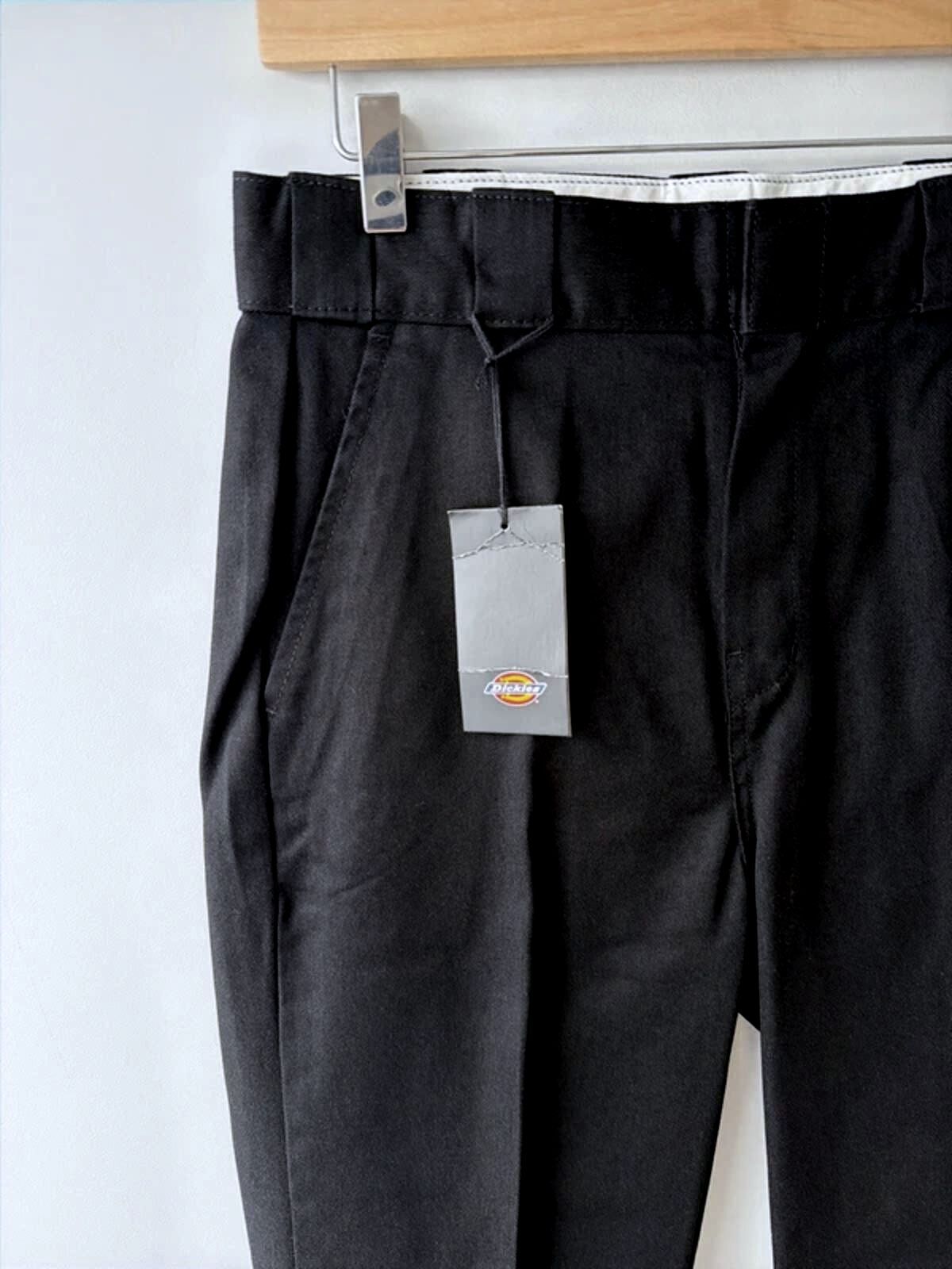 Women’s Dickies Elizaville Straight Leg Chino Trouser In Black - W28/L29 - 3376