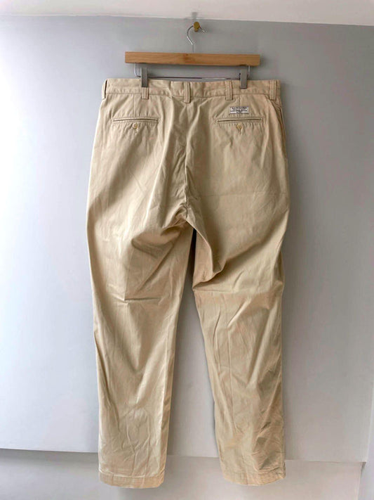 Men’s Ralph Lauren Premium Classic Chino Trousers In Beige - W38/L34 - 1715